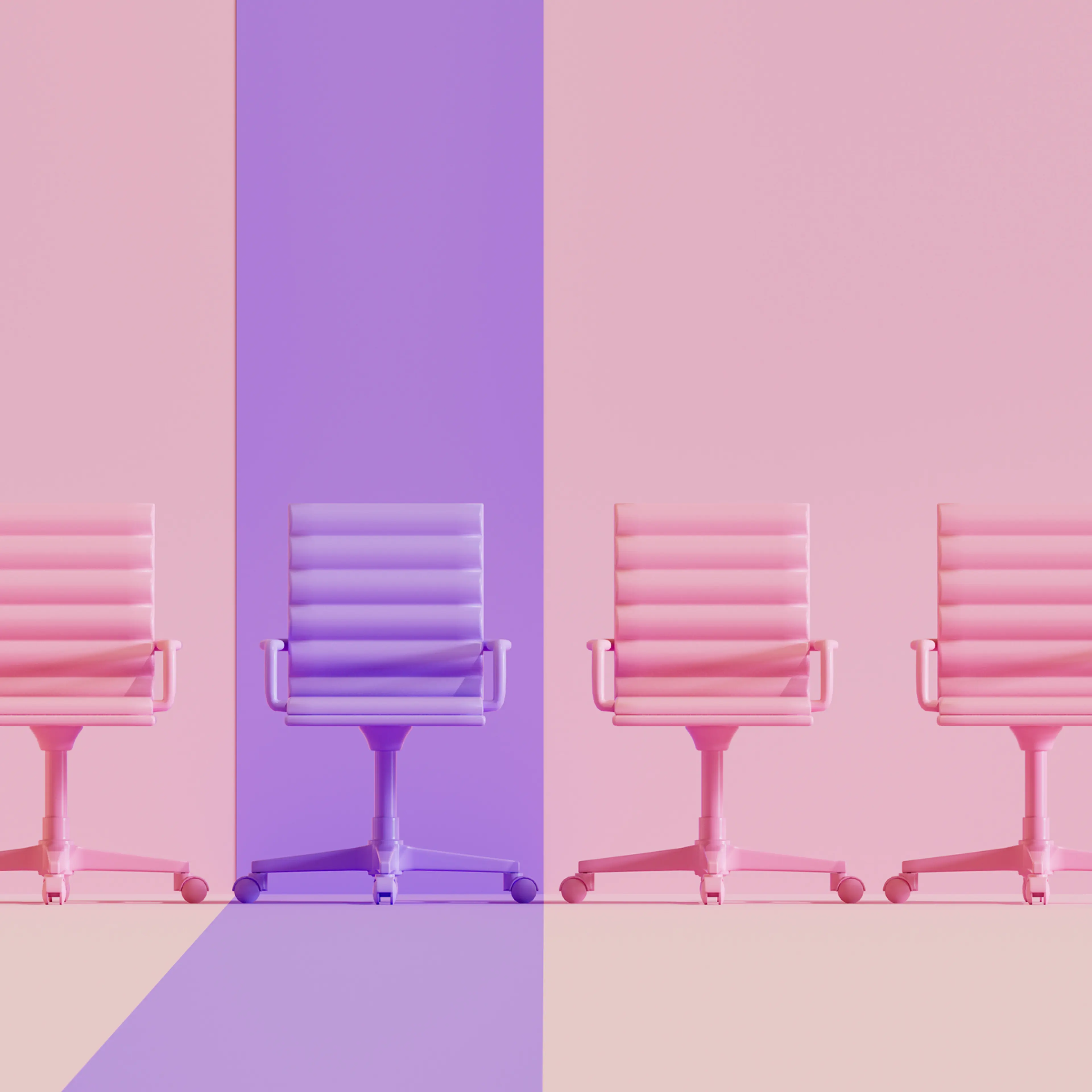 Empty Purple Chair