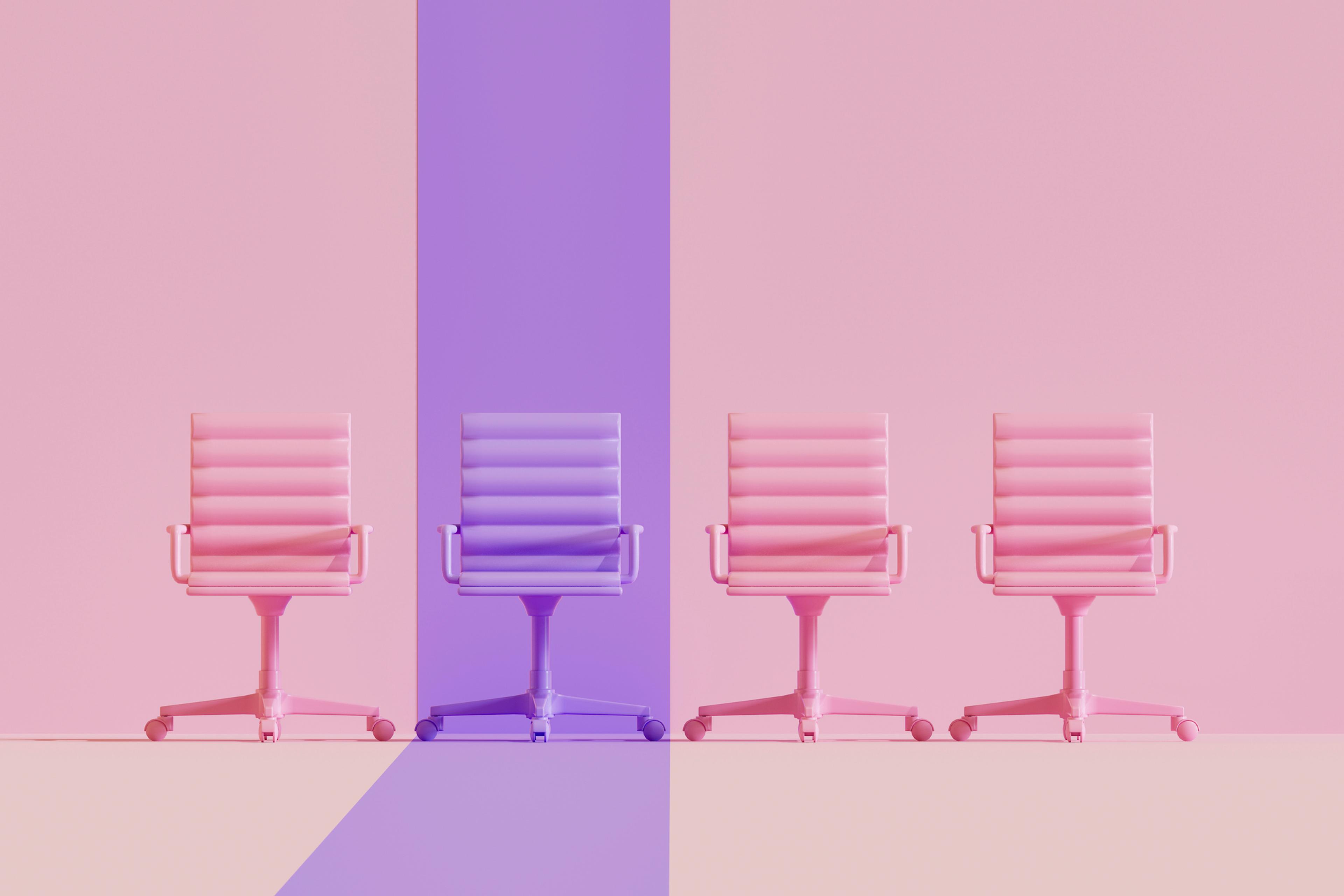 Empty Purple Chair
