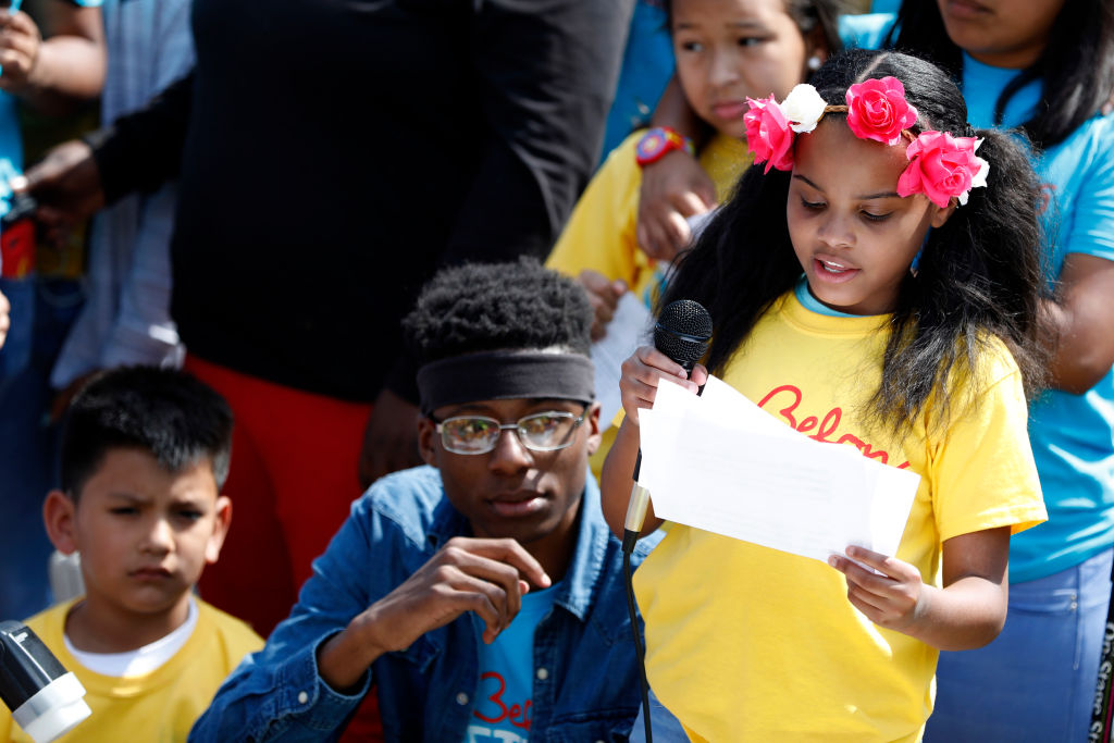 Children And Youth Hold "Stand Up To Trump" Rally At The White House