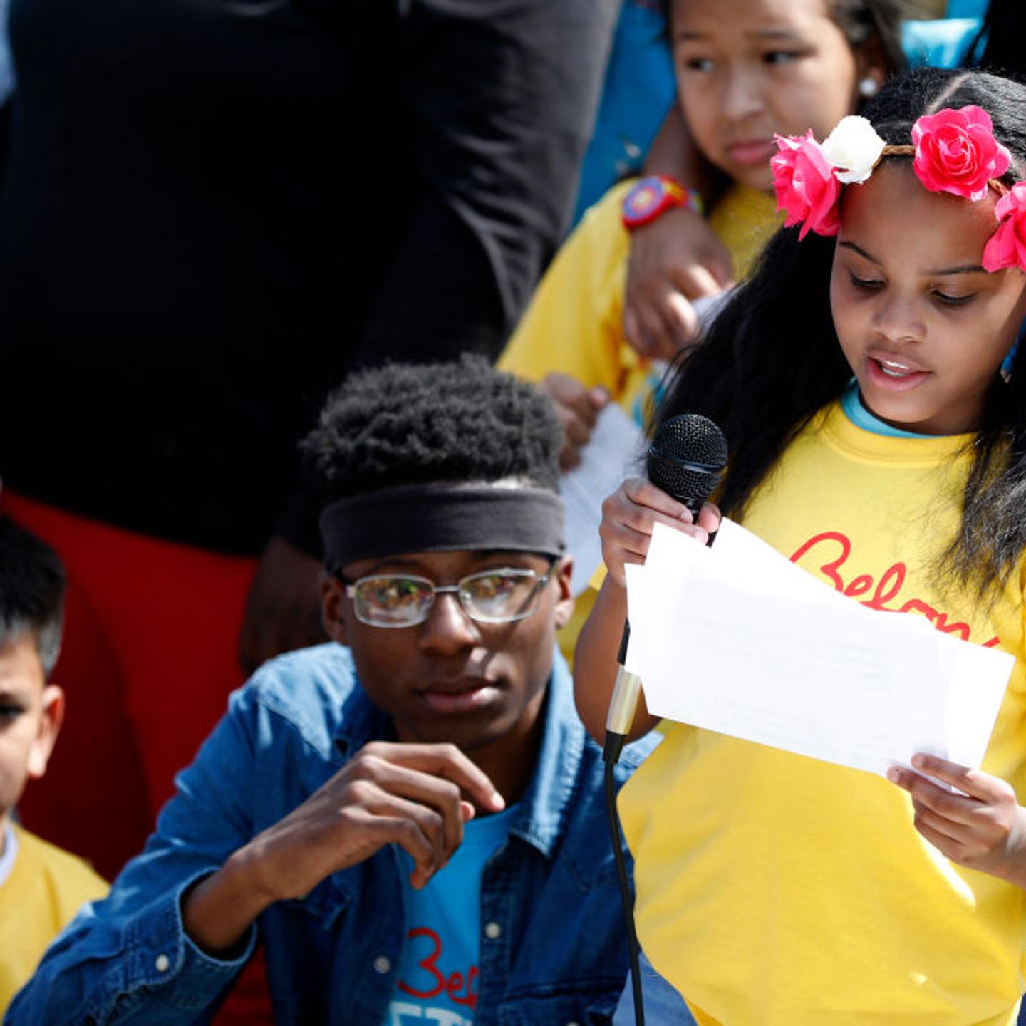 Children And Youth Hold "Stand Up To Trump" Rally At The White House