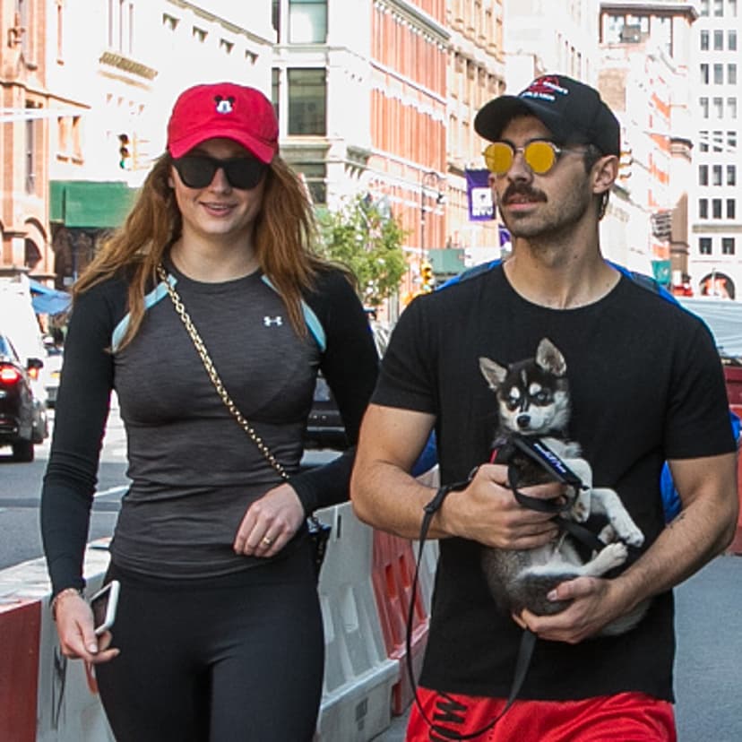 Actress Sophie Turner (L) and Joe Jonas (R) are seen on September 8, 2017 in New York City.