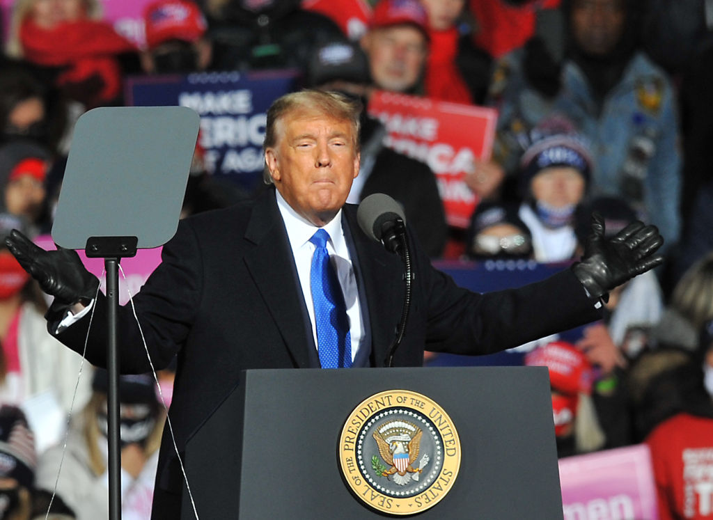 President Trump Holds Campaign Rally In Omaha