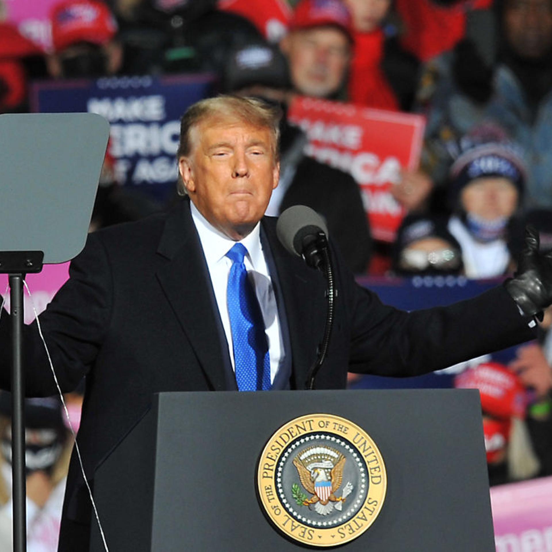 President Trump Holds Campaign Rally In Omaha