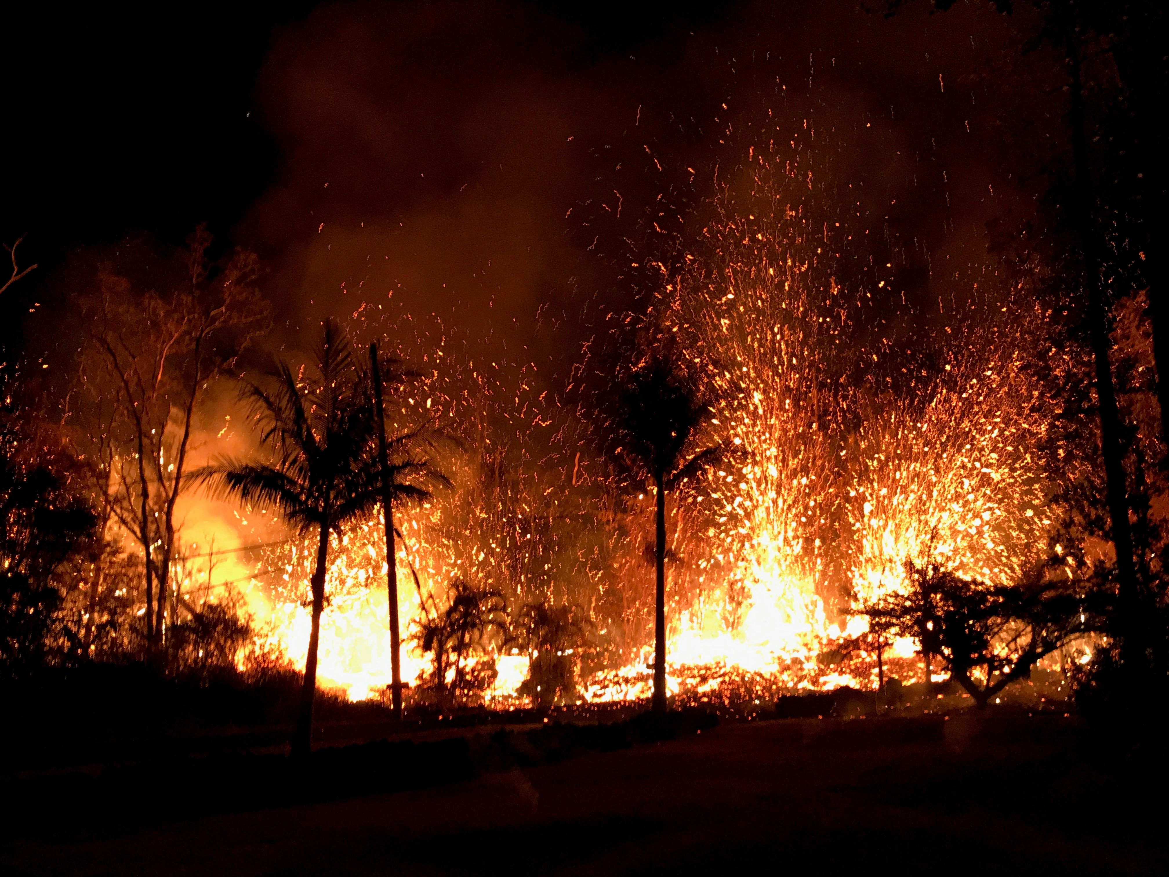 US: Hawaii volcano destroys dozens of structures