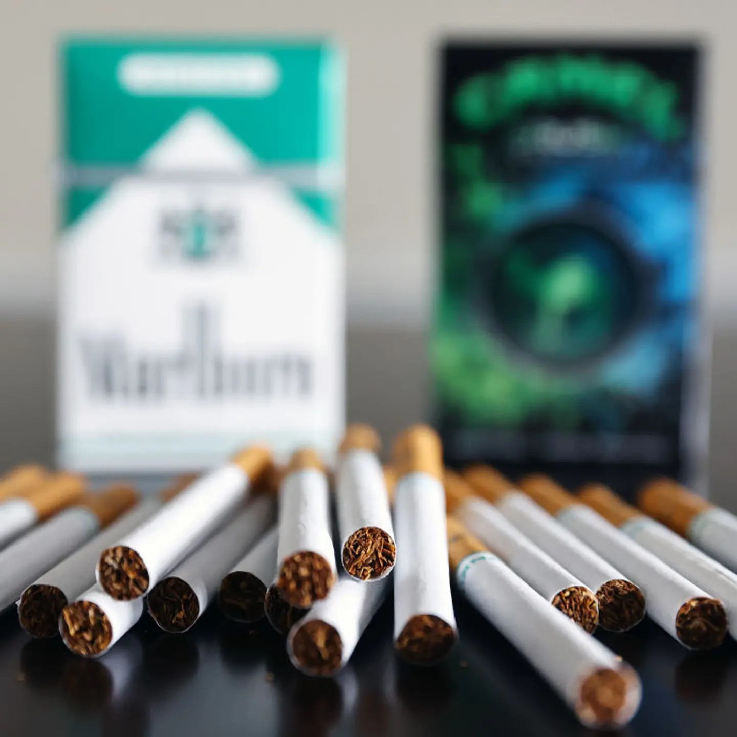 Menthol cigarettes from Marlboro and Camel