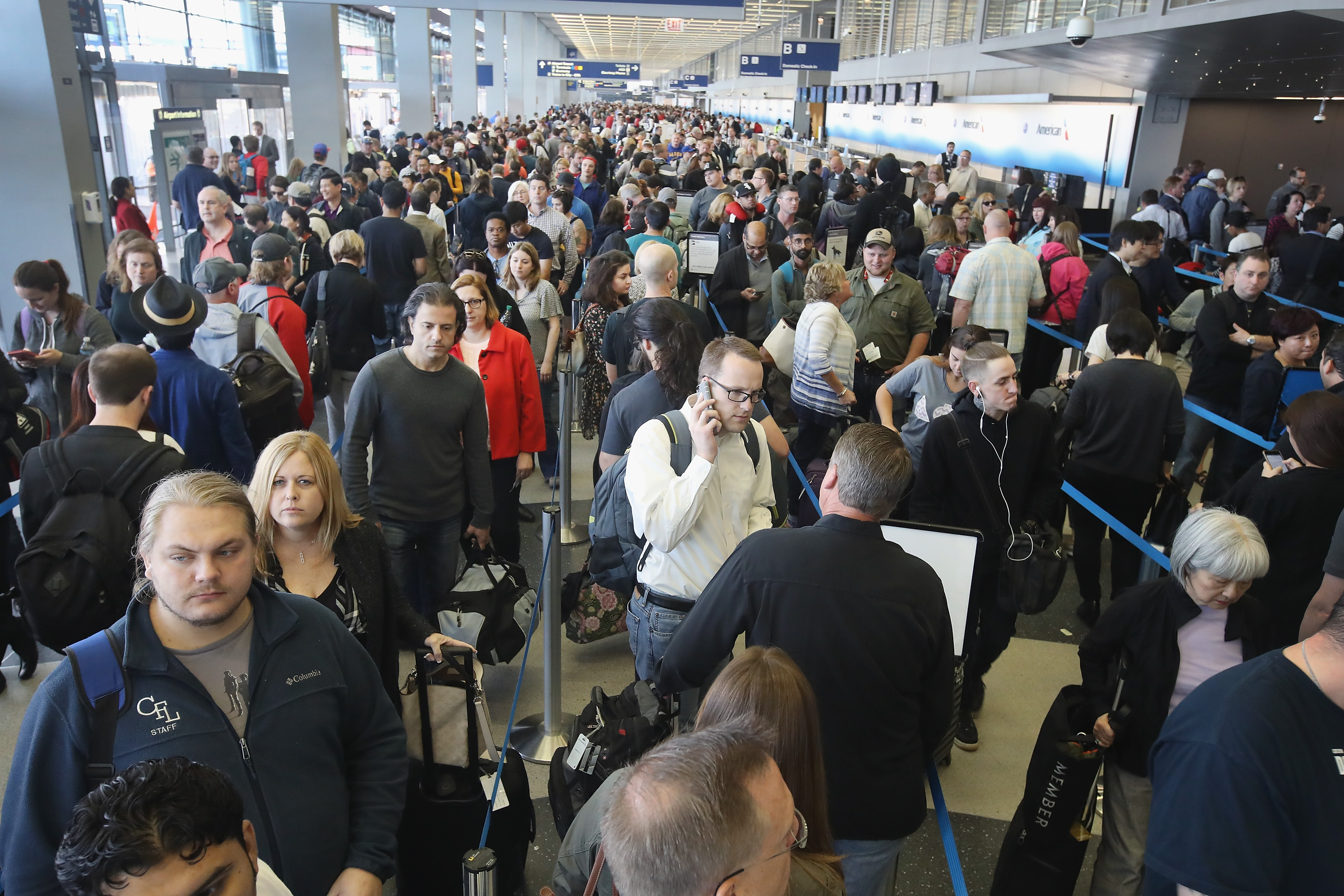 tsa ohare wait time security lines