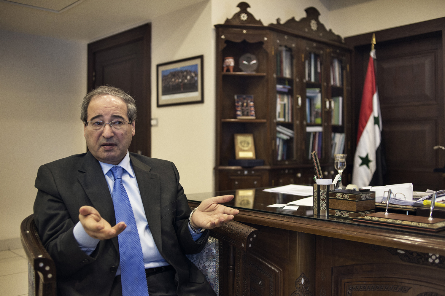 Deputy Foreign Minister Faisal al-Mekdad in Damascus earlier this month.
