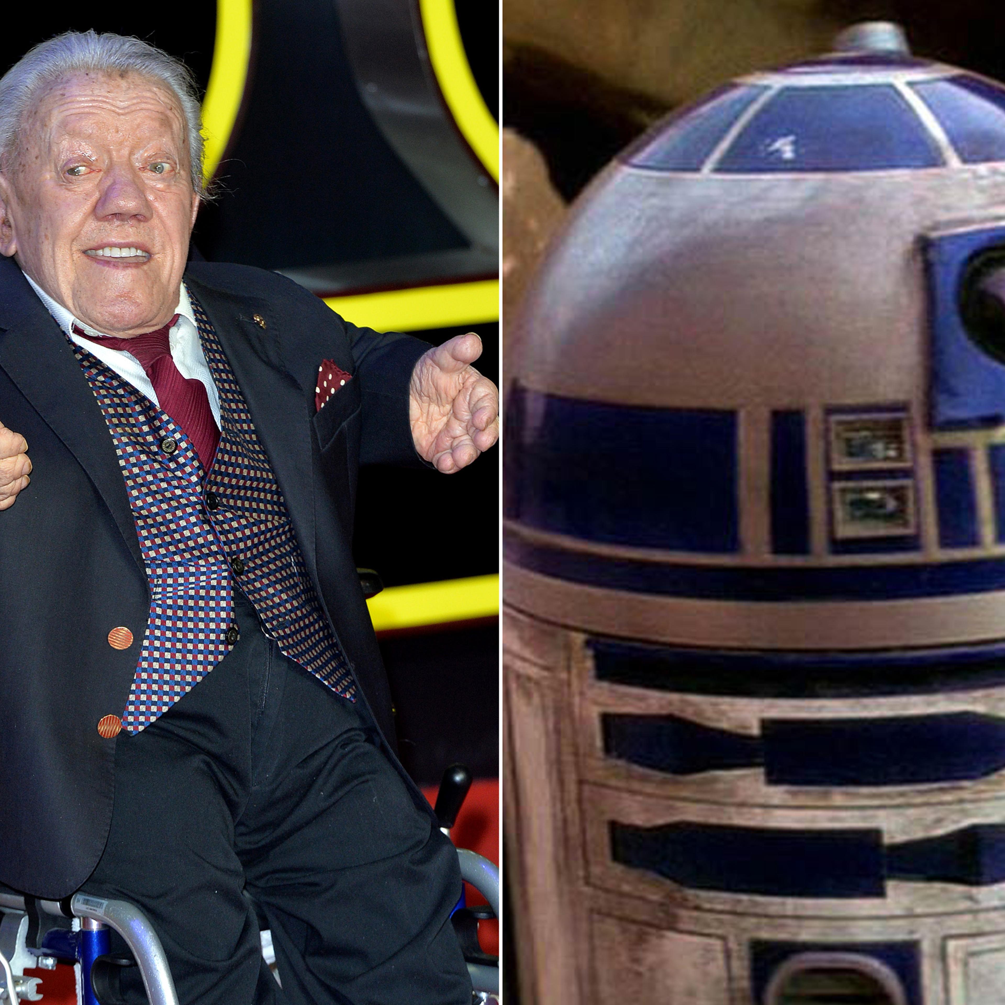 Kenny Baker attends the European Premiere of "Star Wars: The Force Awakens" in London, on Dec. 16, 2015.