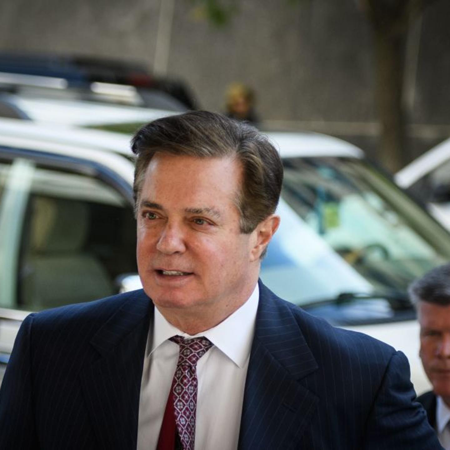 Paul Manafort arrives for a hearing at US District Court