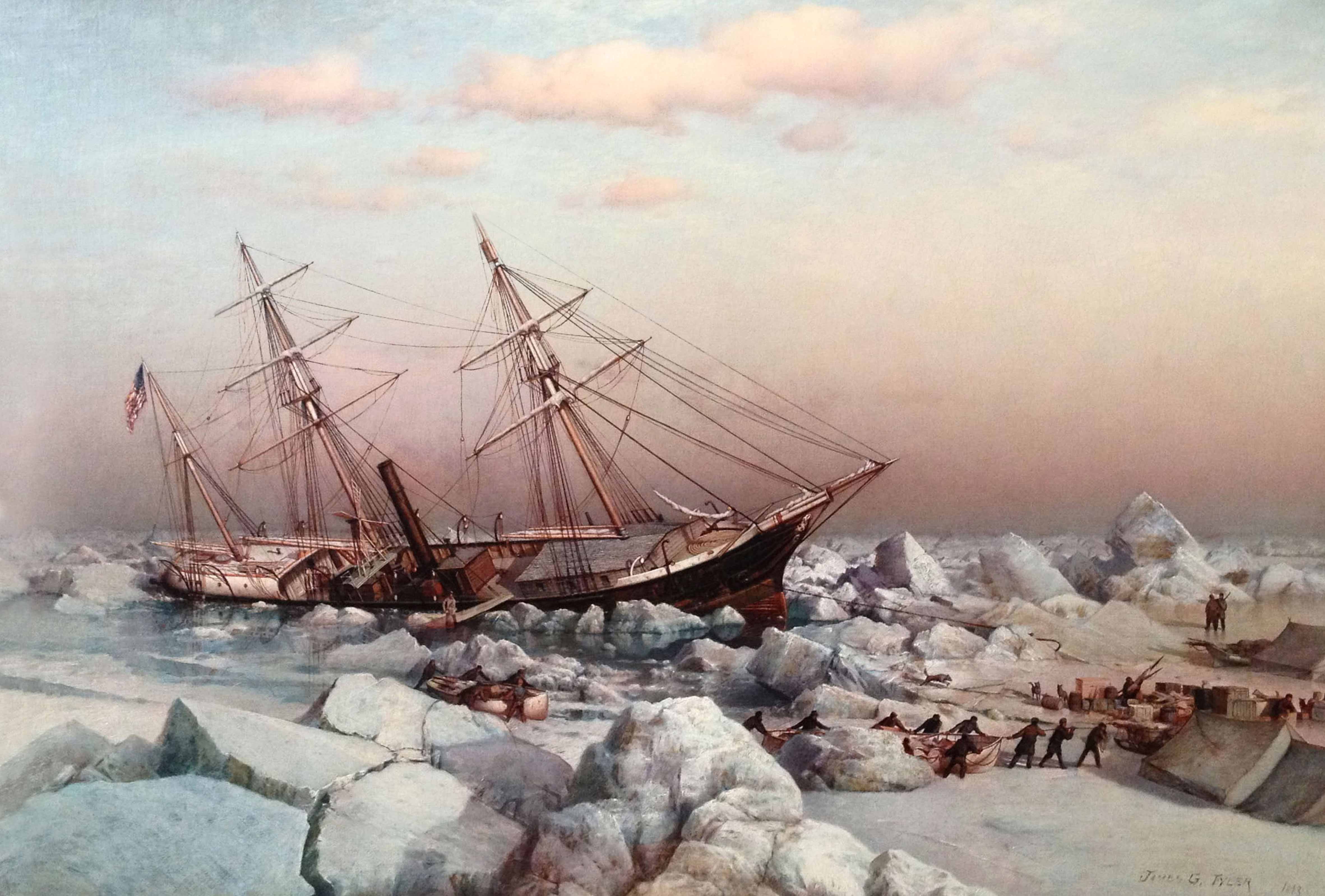USS Jeanette Painting James G. Tyler