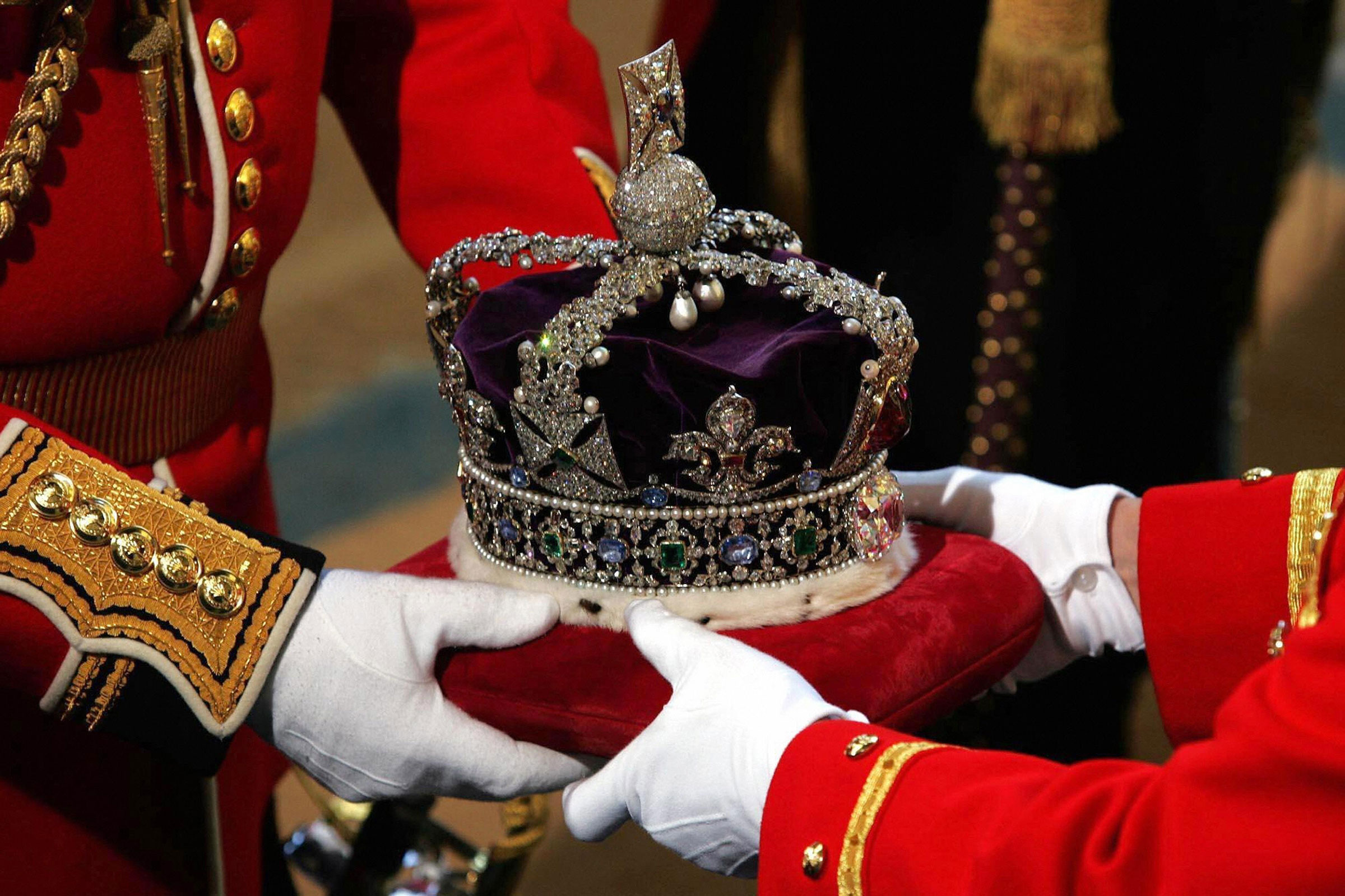 Queen Elizabeth II Officiates At State Opening Of Parliament