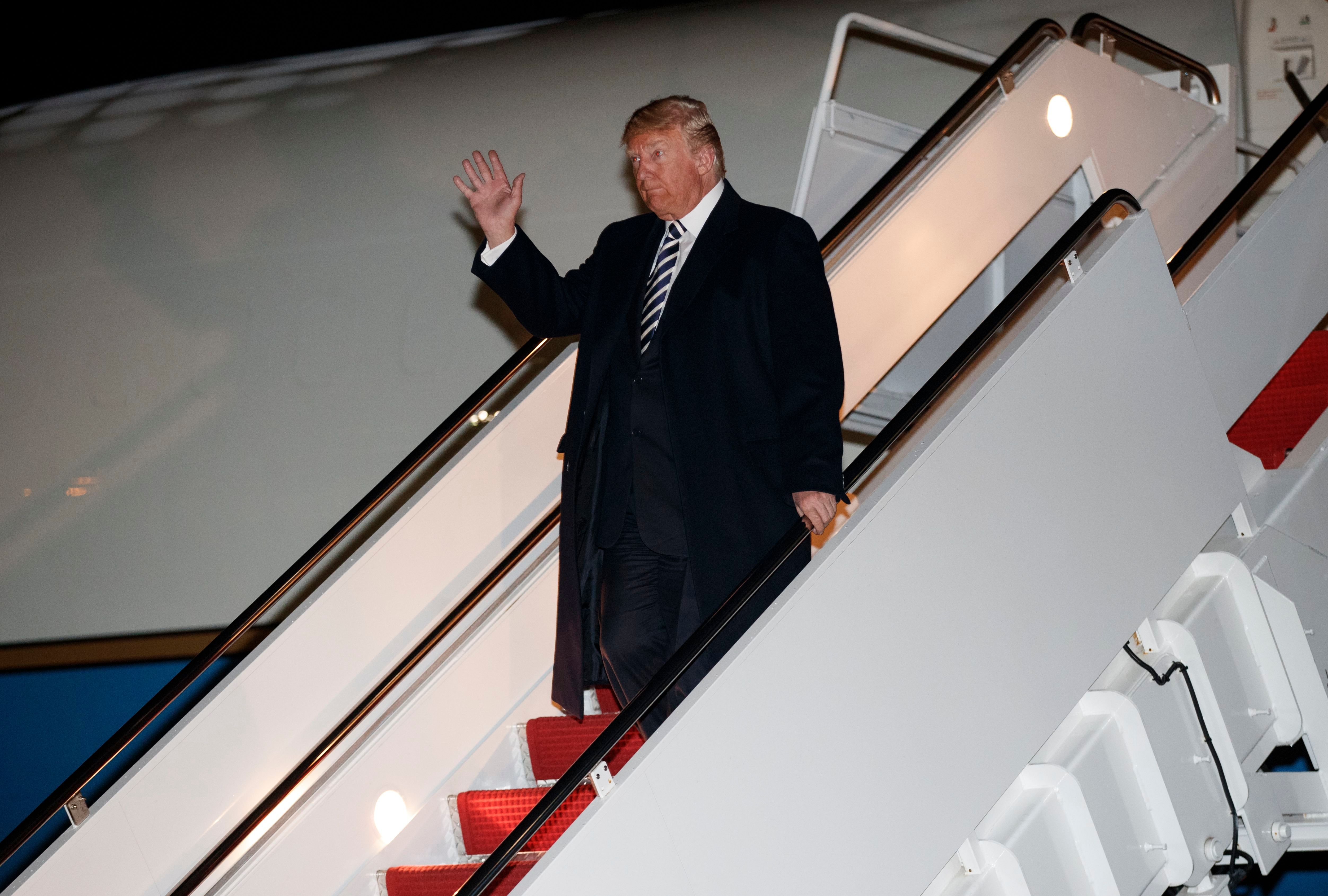 2018 Election Trump, Andrews Air Force Base, USA - 20 Oct 2018