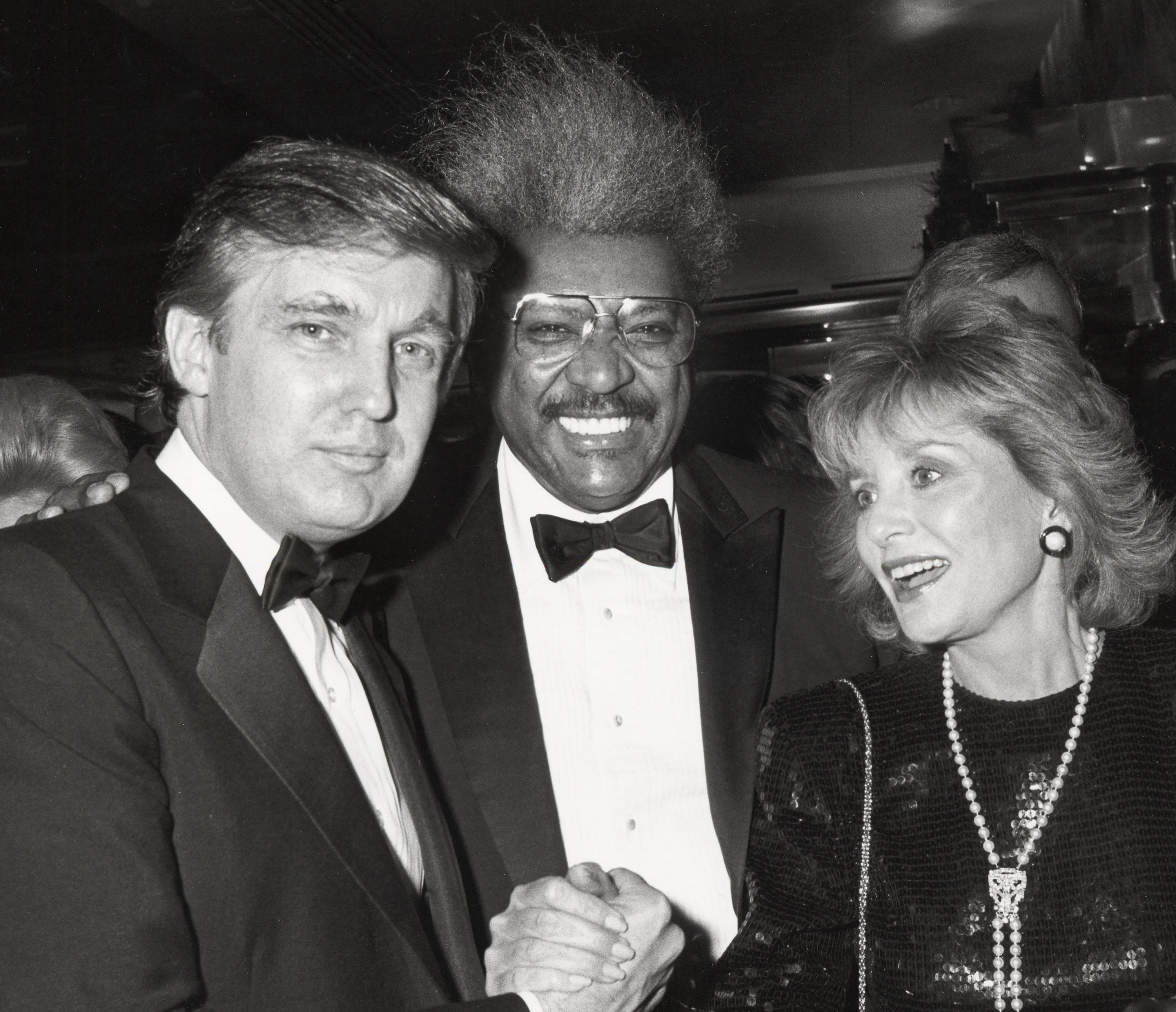 donald trump posing with celebrities