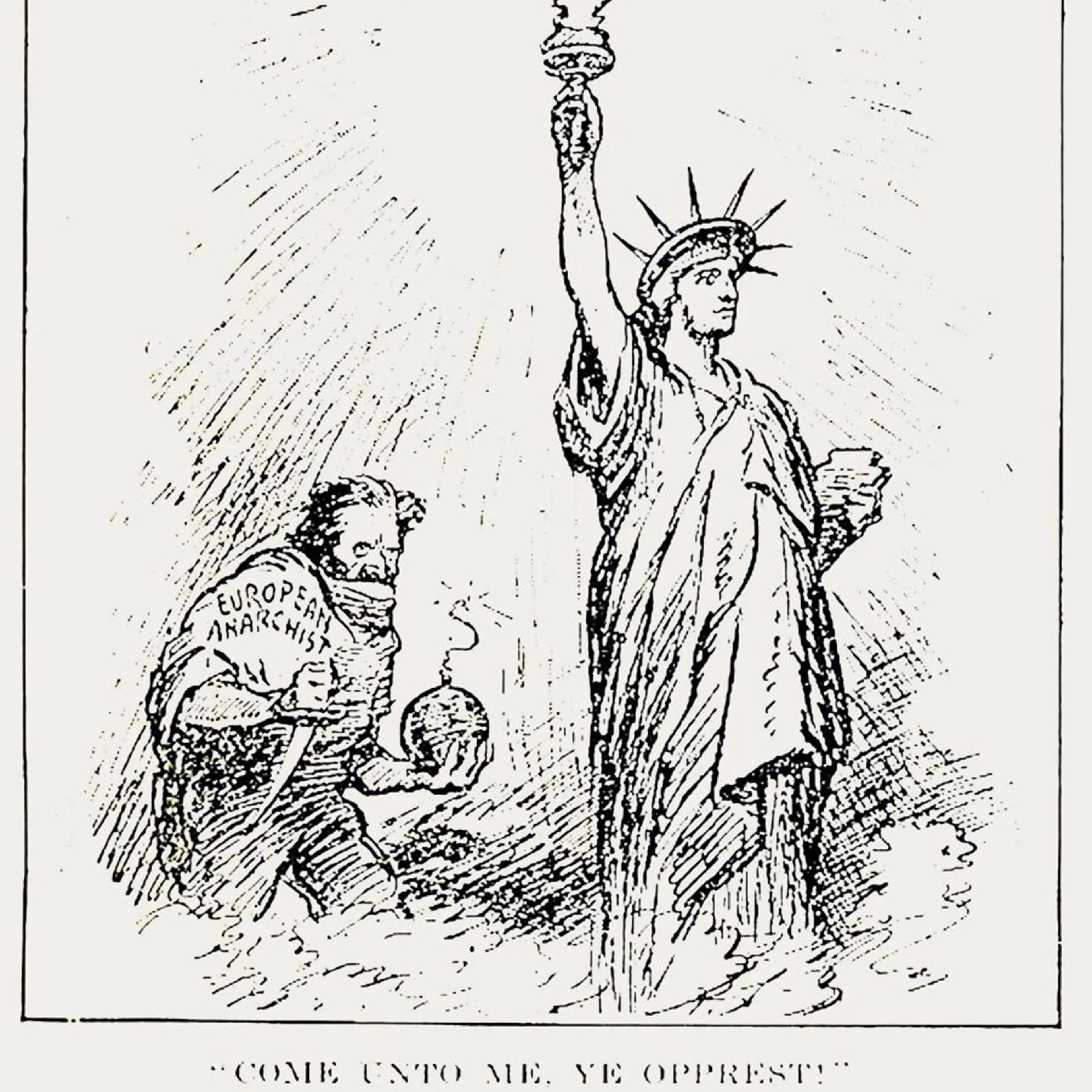 An anti-Bolshevik political cartoon published in the July 5, 1919, Literary Digest.