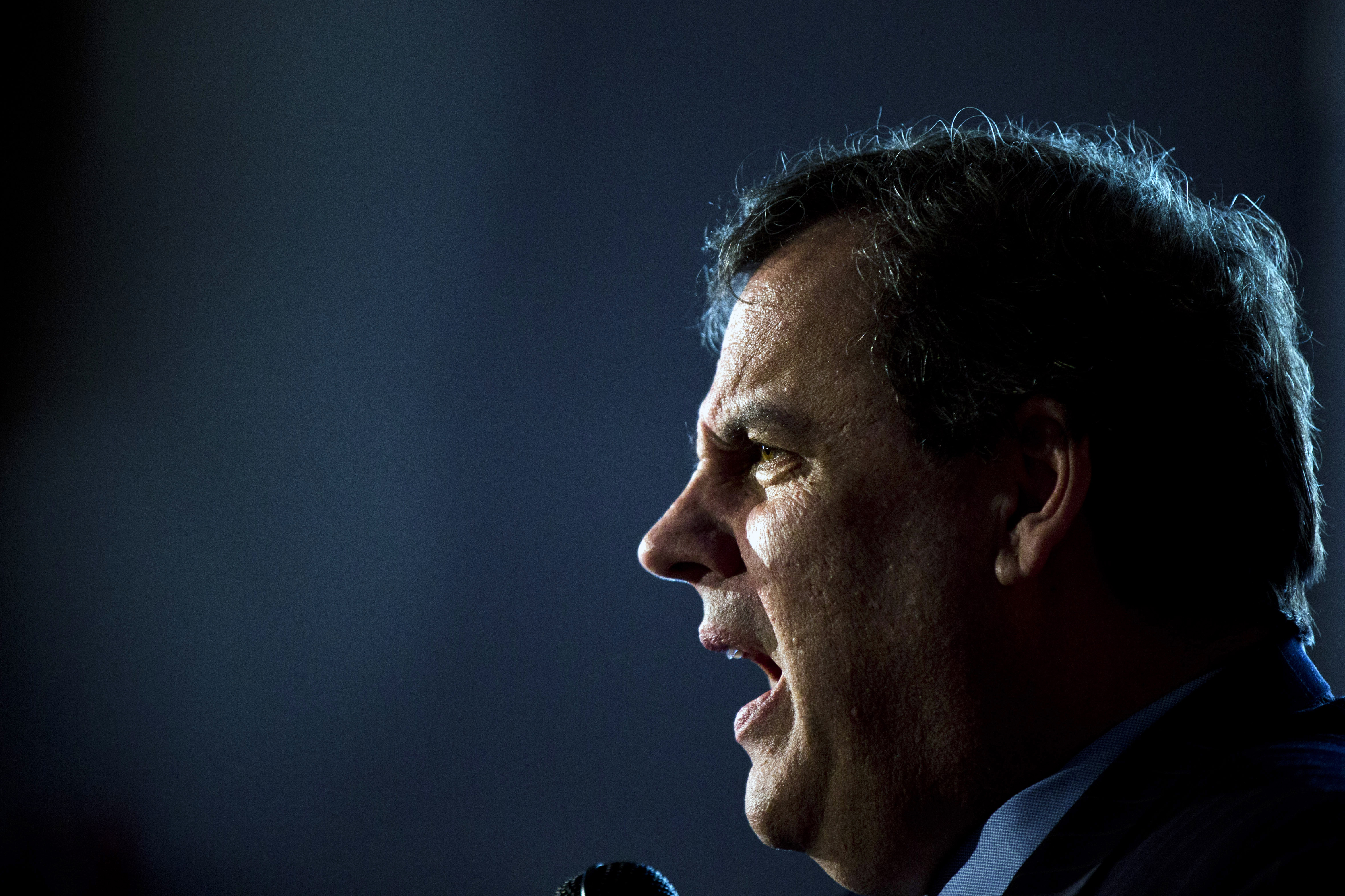 Republican presidential candidate, New Jersey Gov. Chris Christie on Jan. 25, 2016.