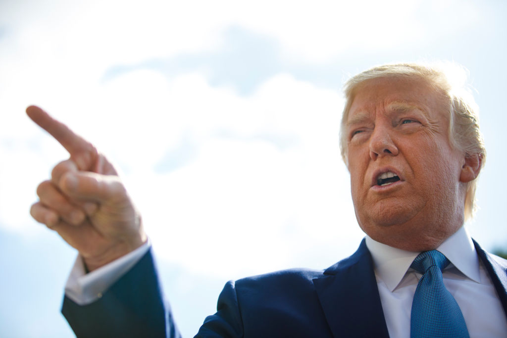 U.S. President Donald Trump at the White House