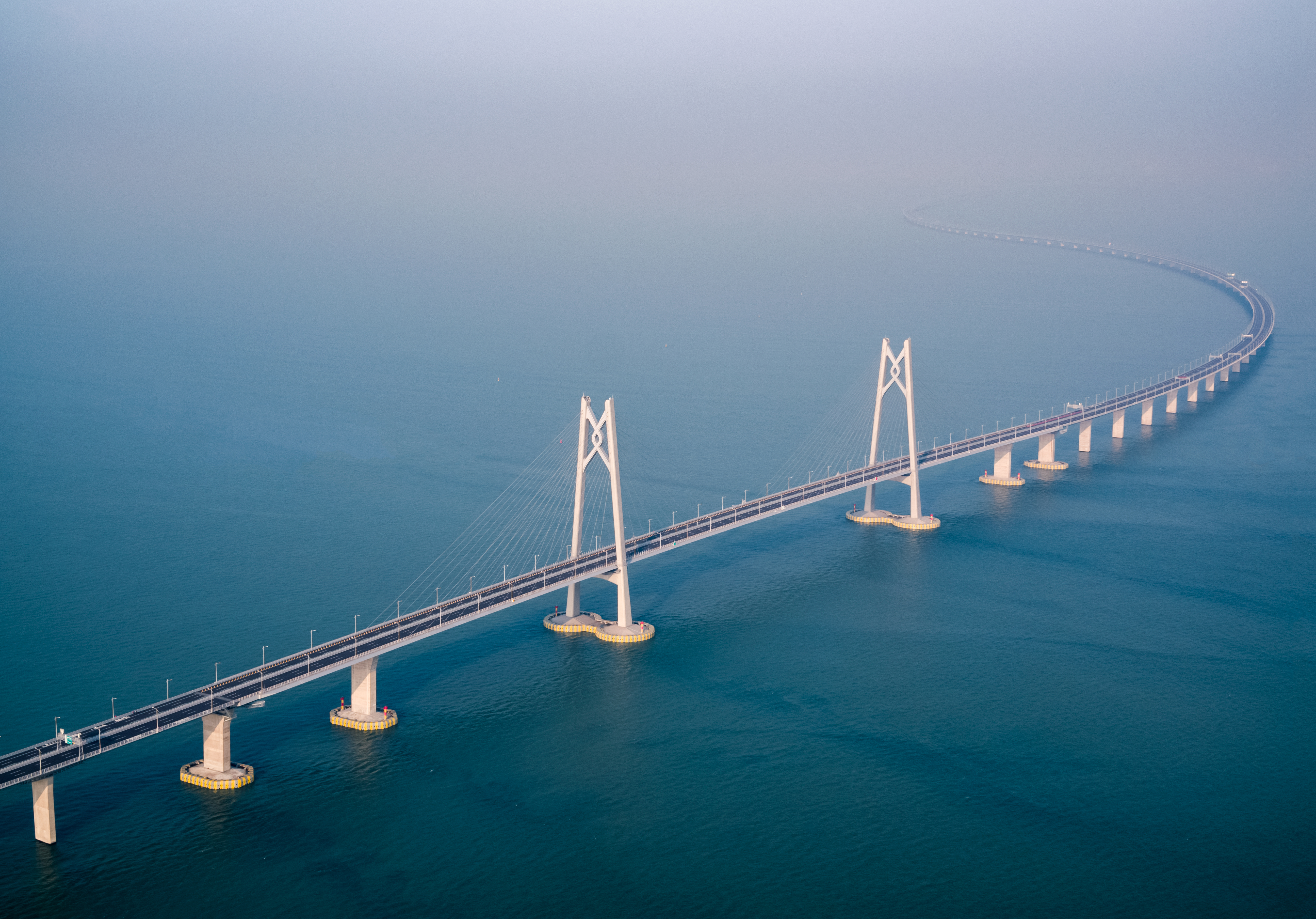 Aerial View Of Hong Kong-Zhuhai-Macau Bridge
