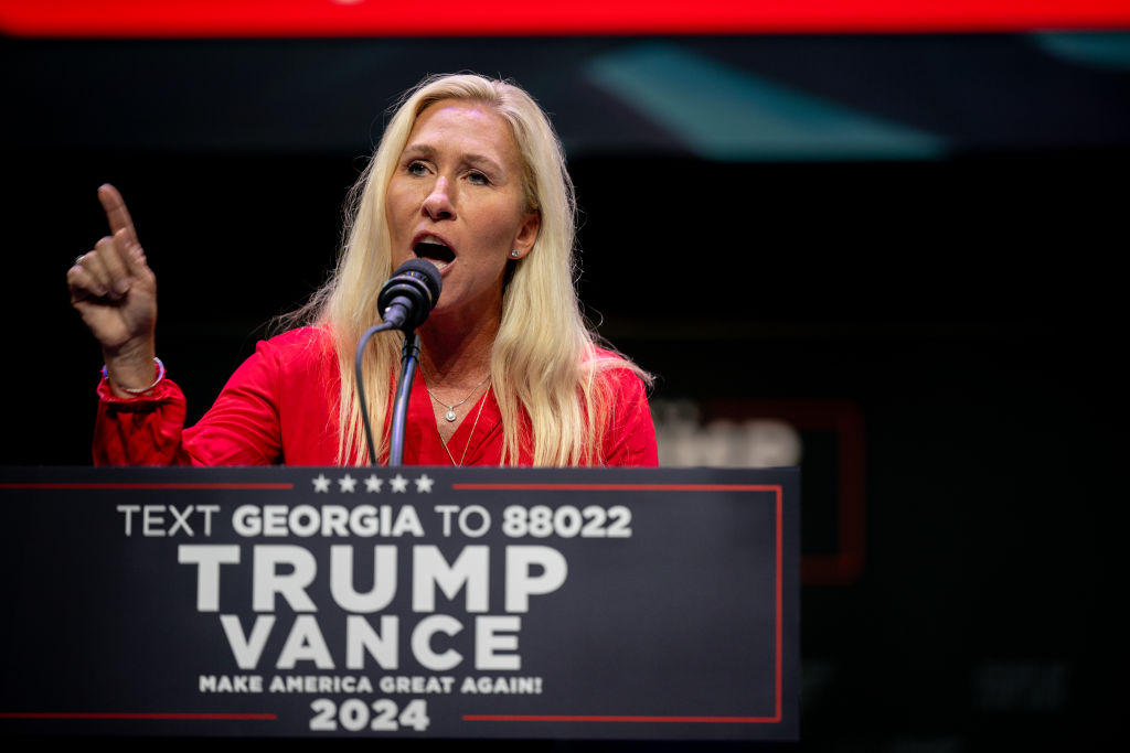 Former President Donald Trump Delivers Remarks On The Economy In Savannah, Georgia