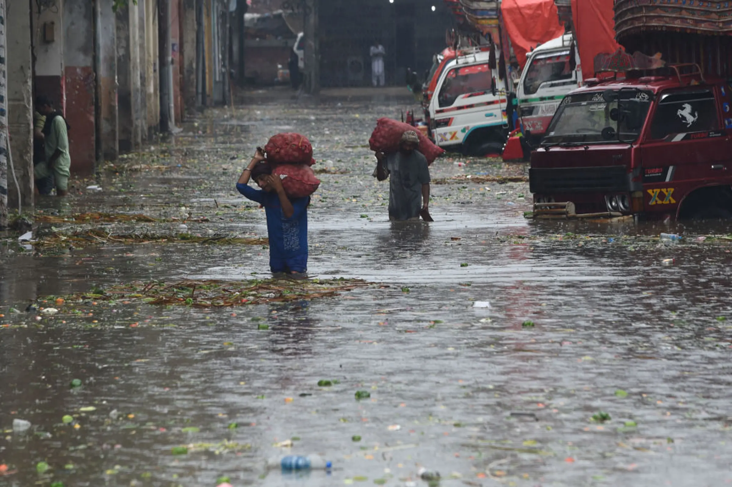 TOPSHOT-PAKISTAN-WEATHER-MONSOON