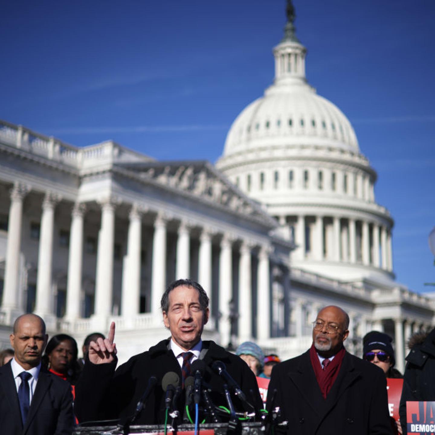 Members Of Congress Hold Press Conference On Anniversary Of January 6 Attacks