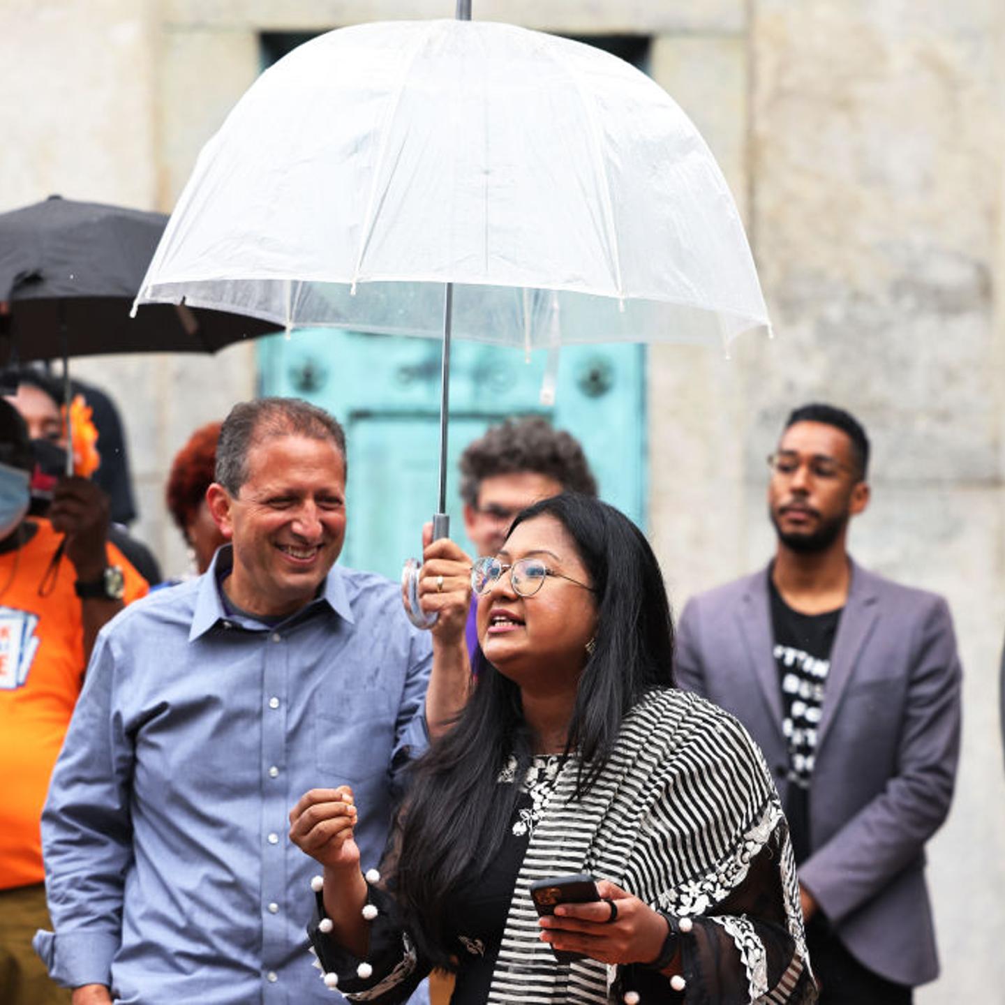 New York Mayoral Candidate Maya Wiley Campaigns In Brooklyn Day Before Early Voting Starts In The City