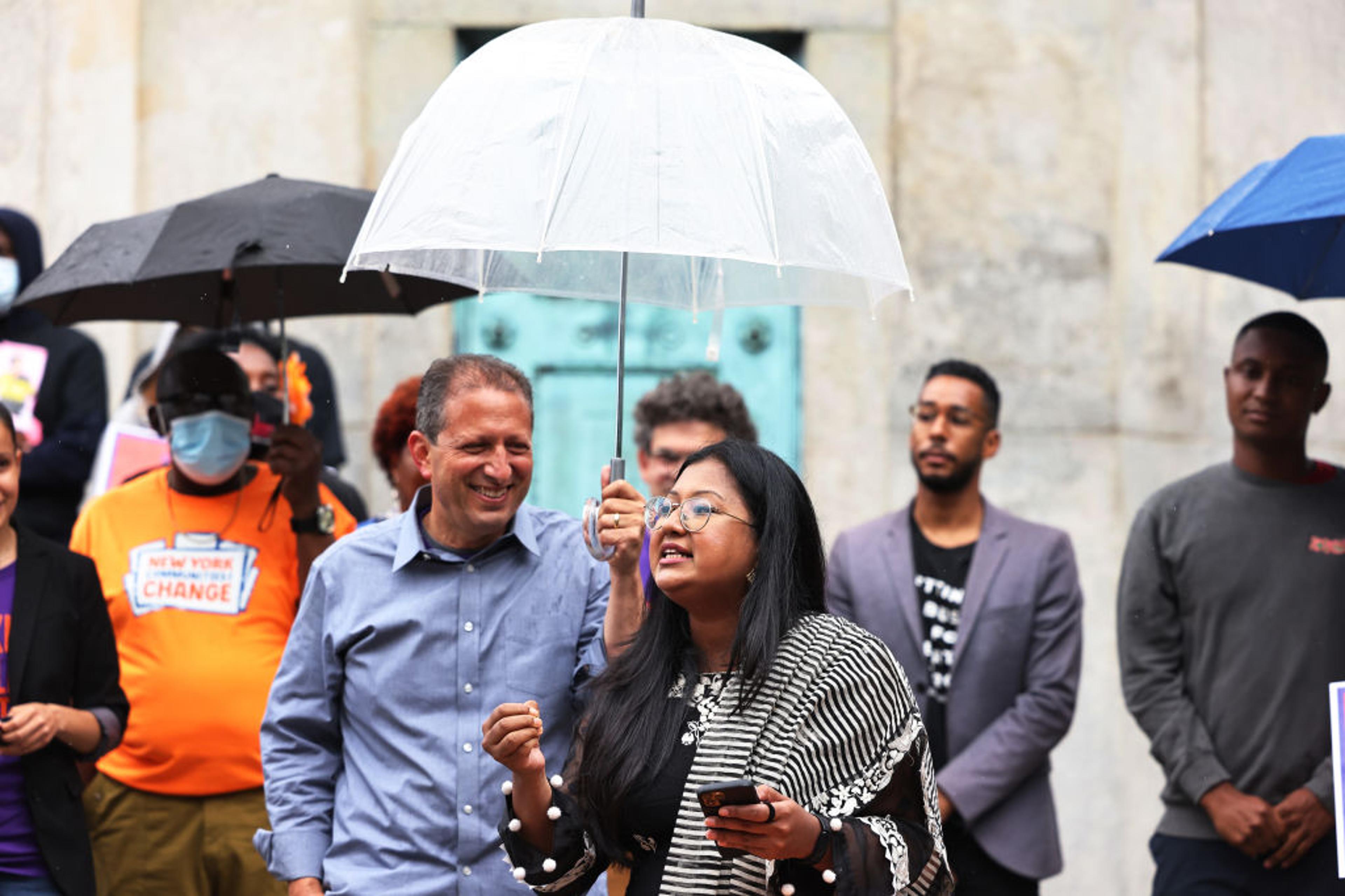 New York Mayoral Candidate Maya Wiley Campaigns In Brooklyn Day Before Early Voting Starts In The City