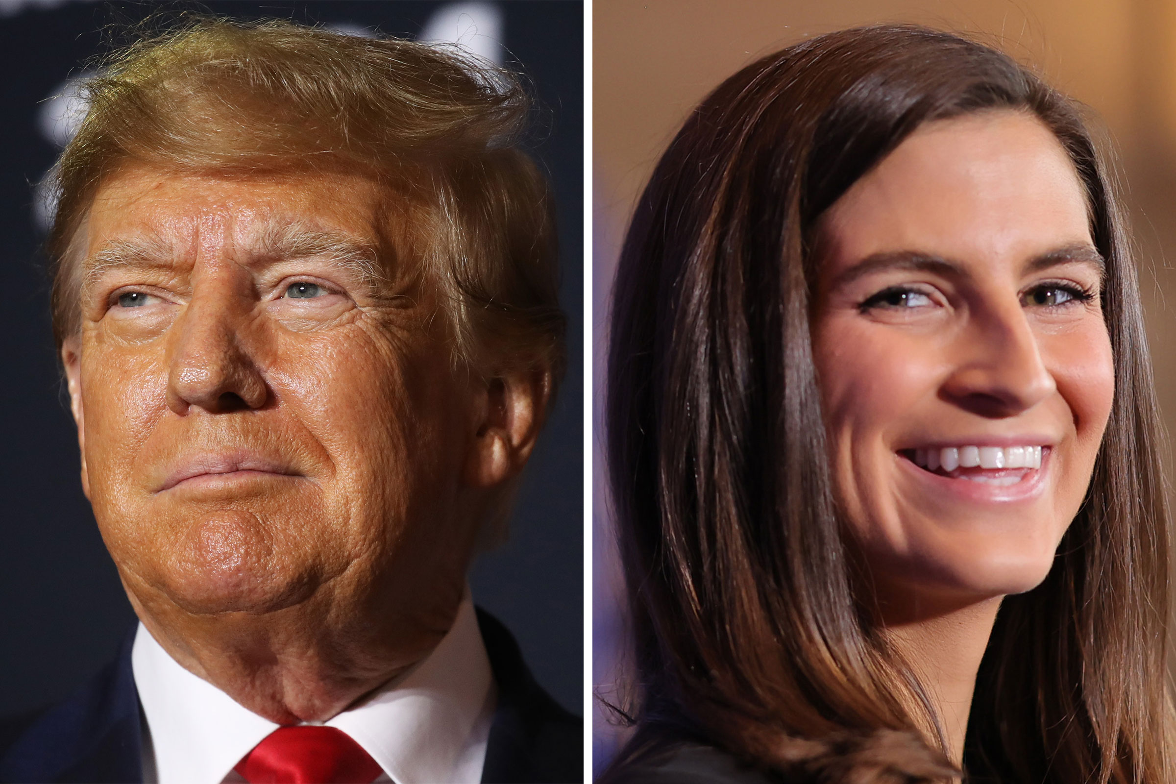 Former President Donald Trump; Journalist Kaitlan Collins