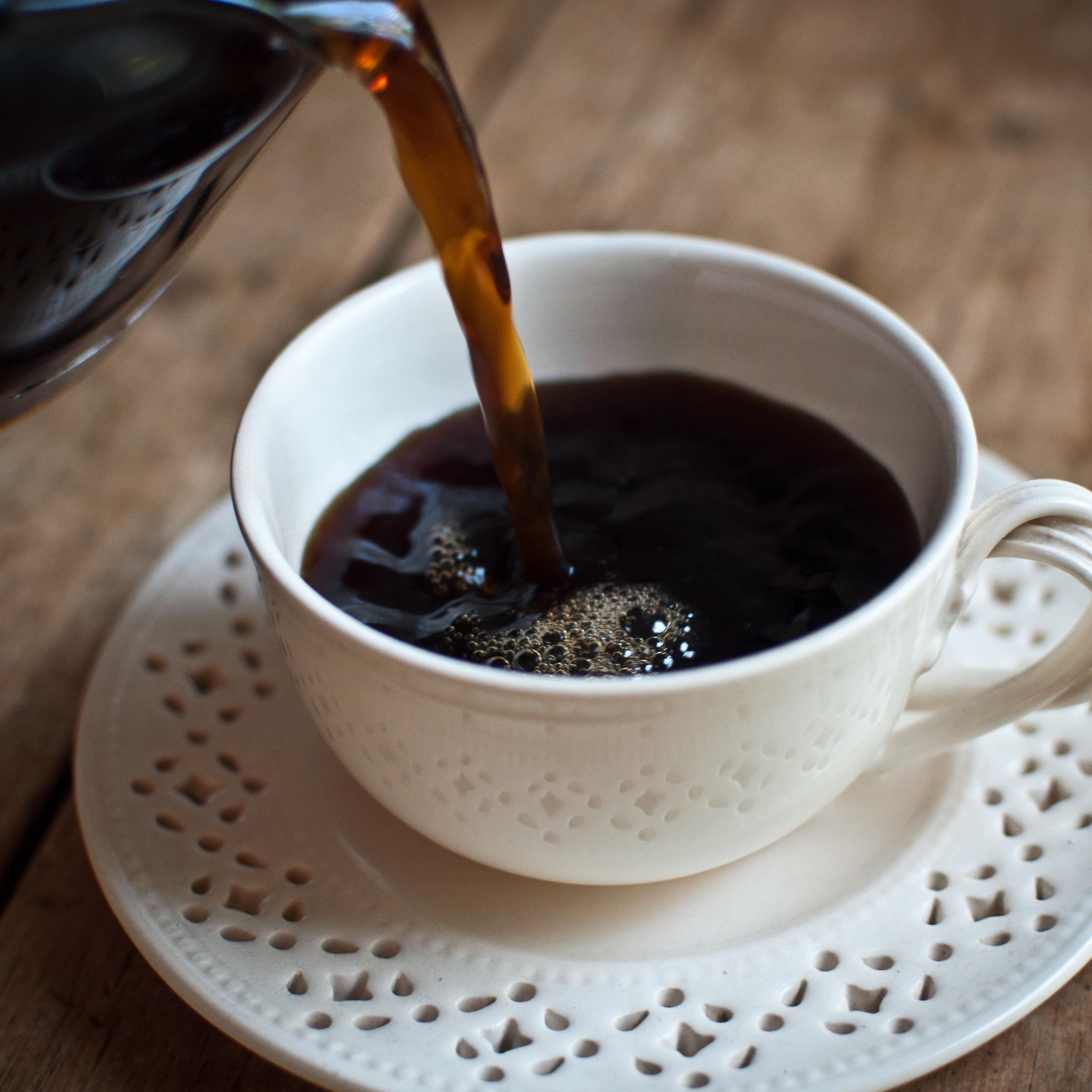 Coffee cup and pot