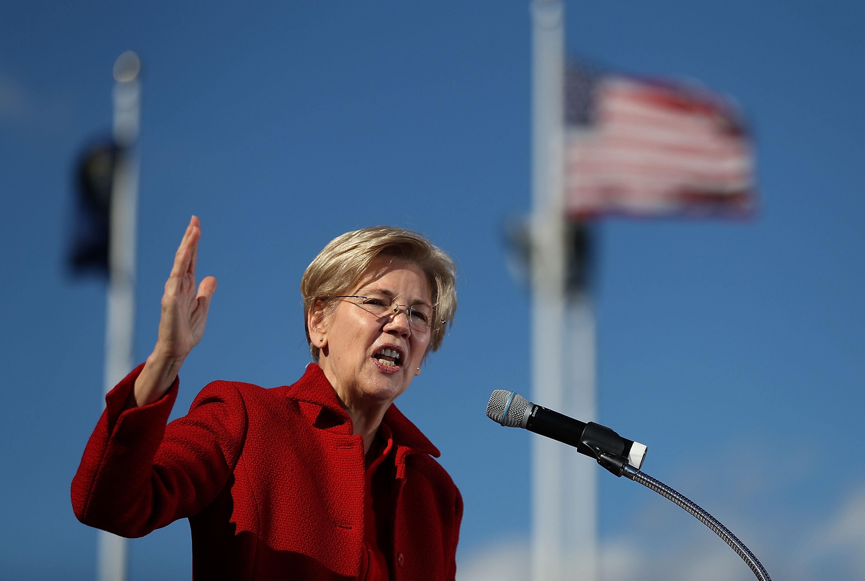 Hillary Clinton Is Joined By Maggie Hassan And Elizabeth Warren On Campaign Trail In NH