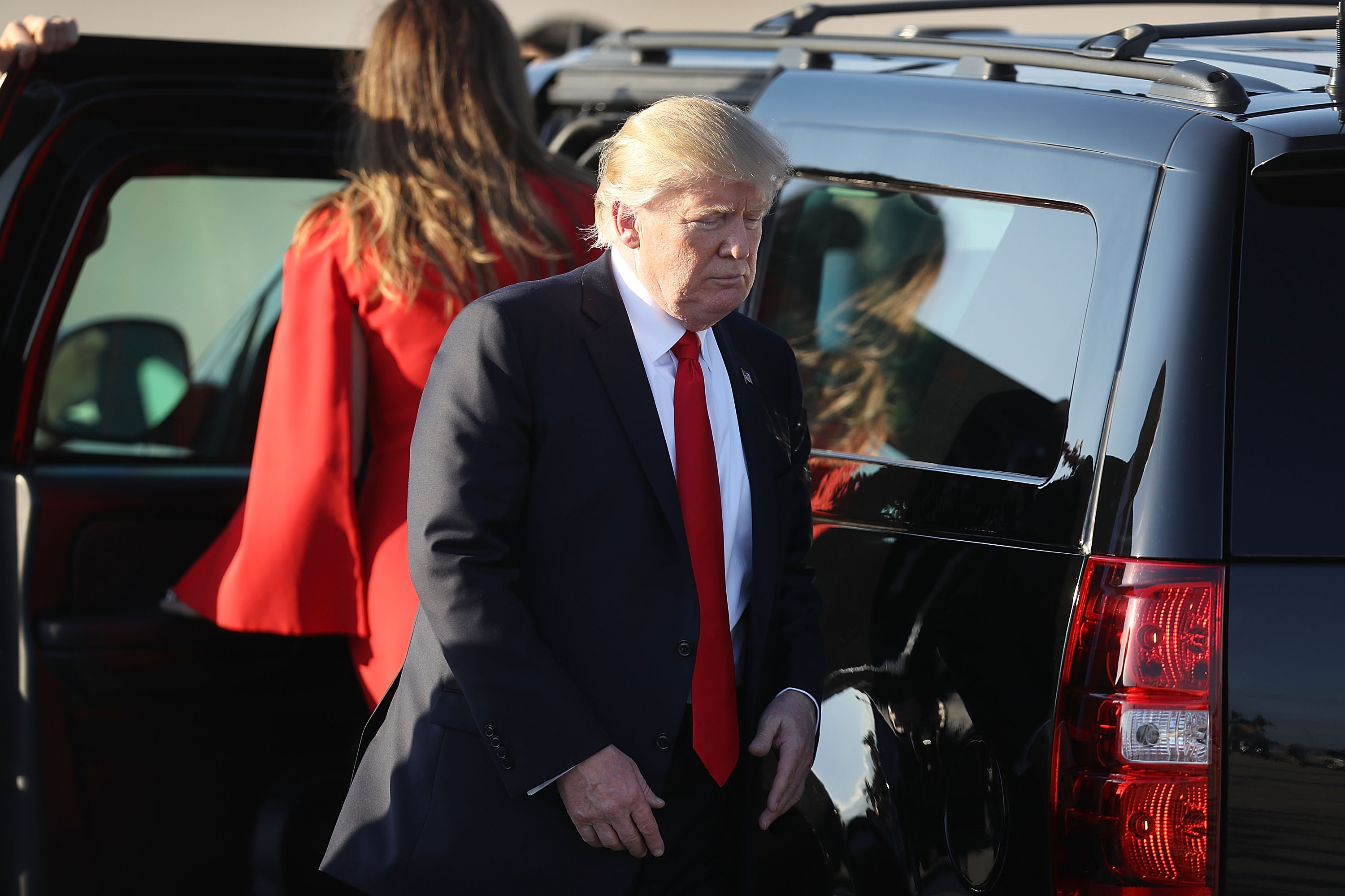 Donald Trump Spends The Weekend In Palm Beach