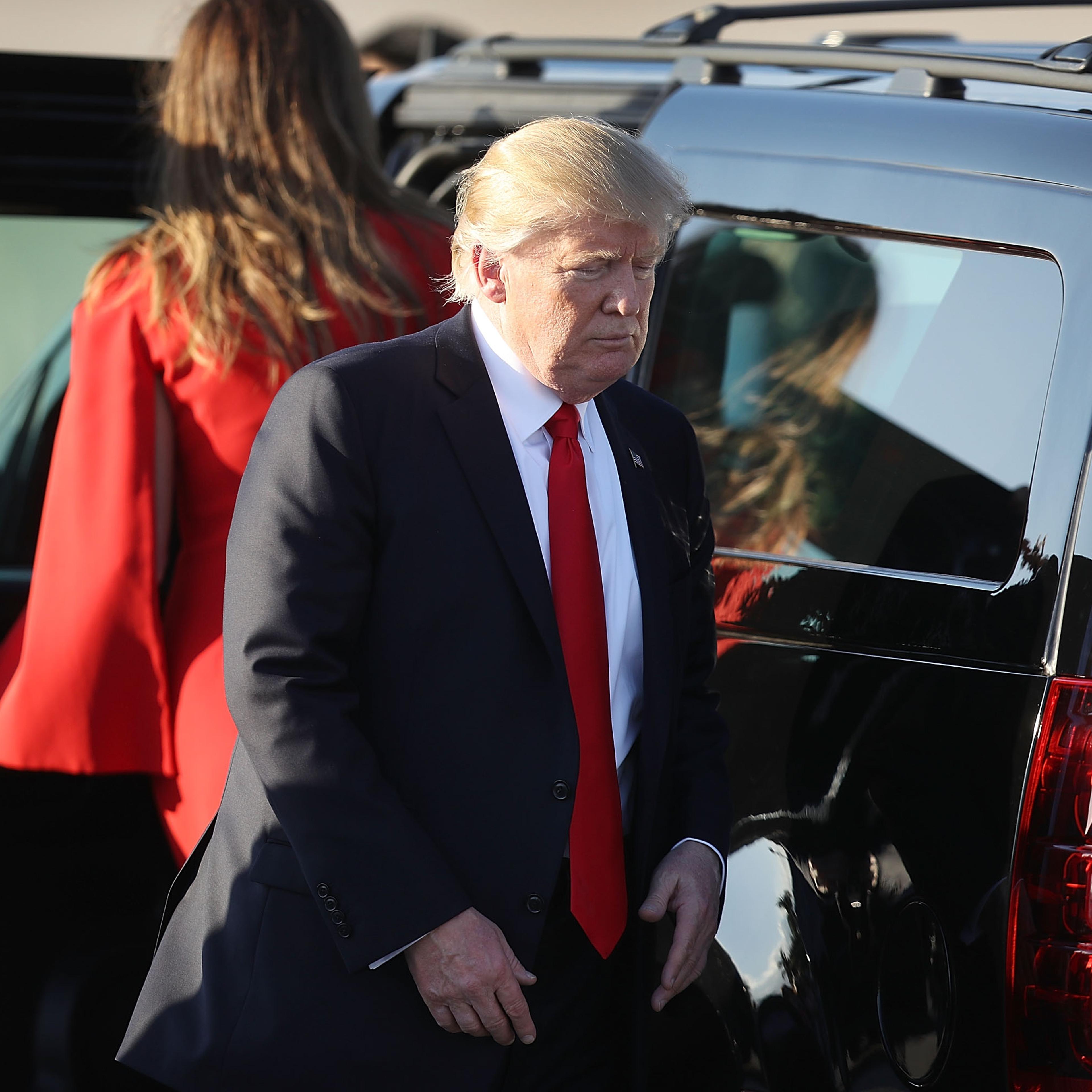 Donald Trump Spends The Weekend In Palm Beach