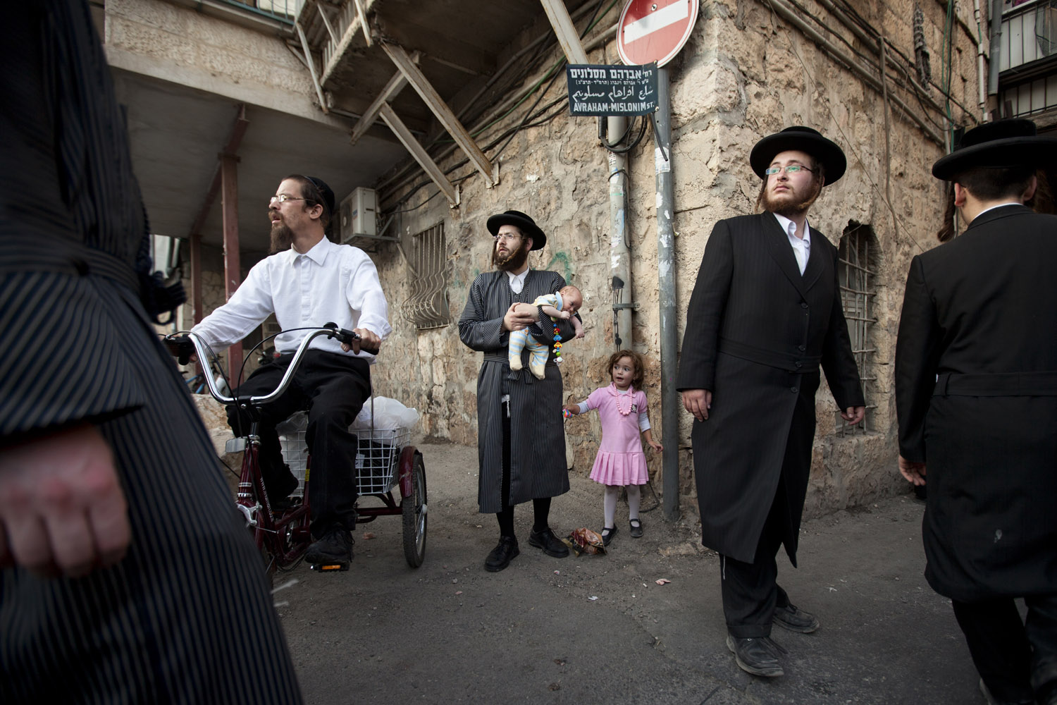 <i> All photos taken in Jerusalem in July, 2012.</i></br>
Ultra-Orthodox Jews attend the funeral of Rabbi Yosef Shalom Elyashiv. 