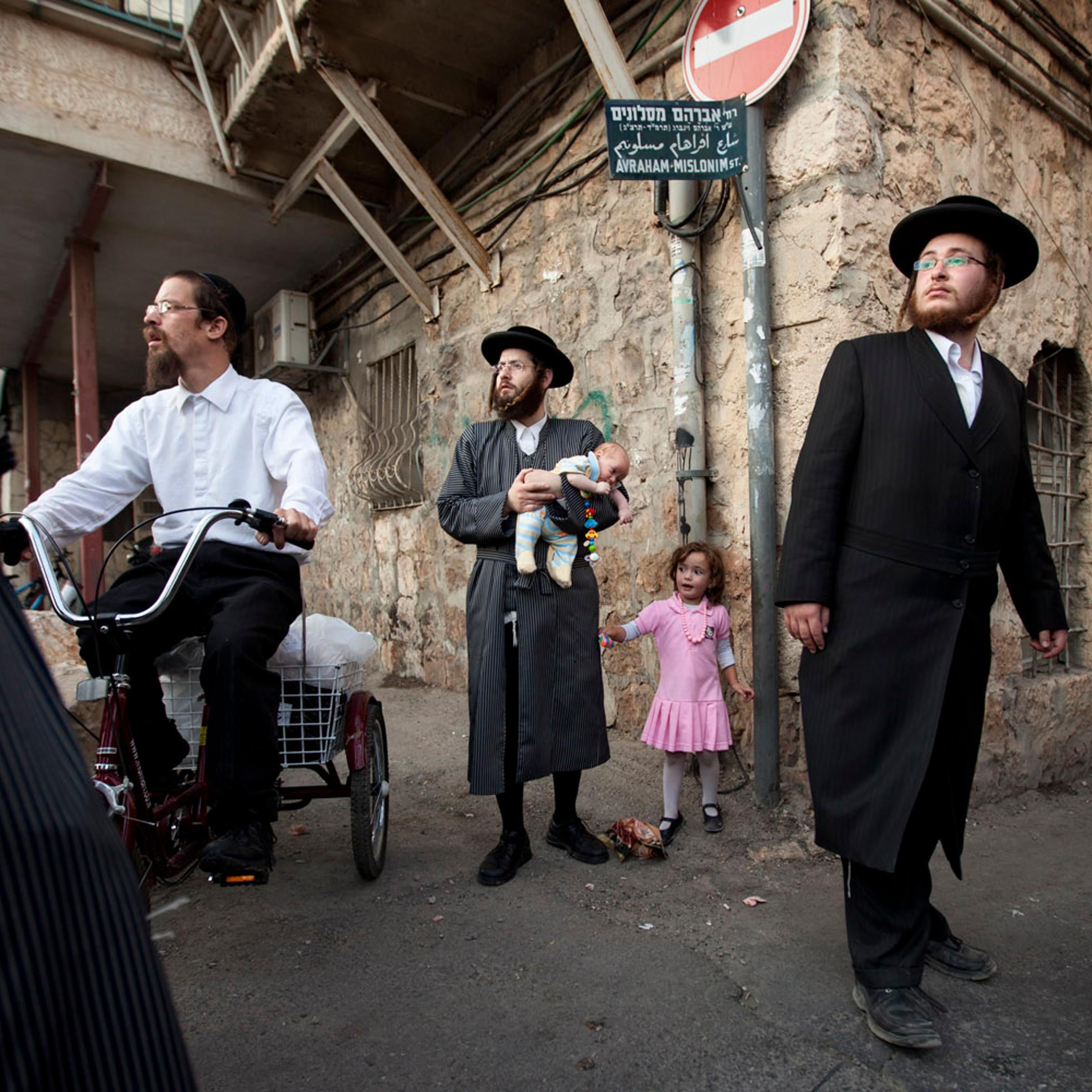 <i> All photos taken in Jerusalem in July, 2012.</i></br>
Ultra-Orthodox Jews attend the funeral of Rabbi Yosef Shalom Elyashiv.