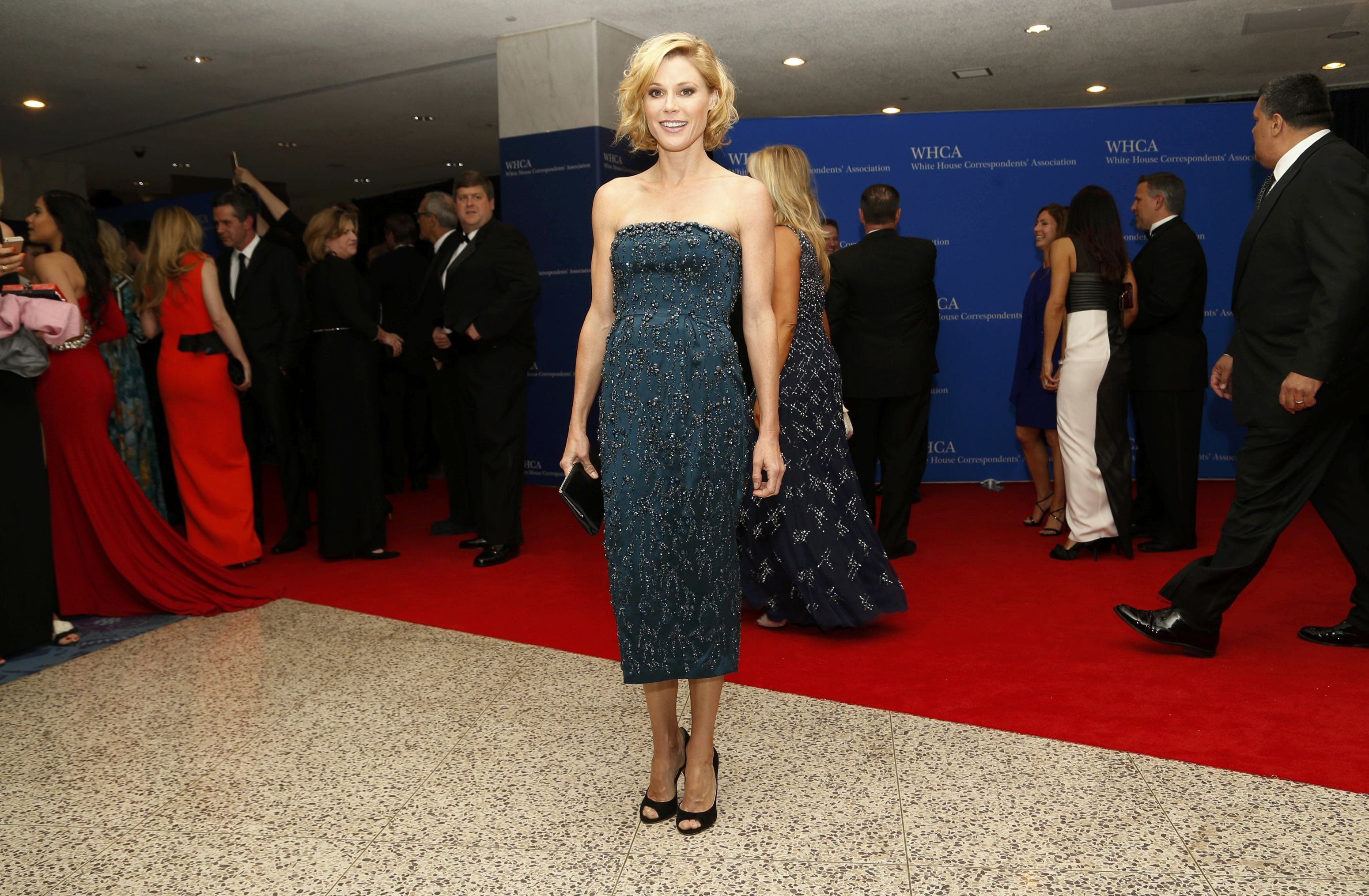 Actress Julie Bowen arrives for the annual White House Correspondents' Association dinner in Washington