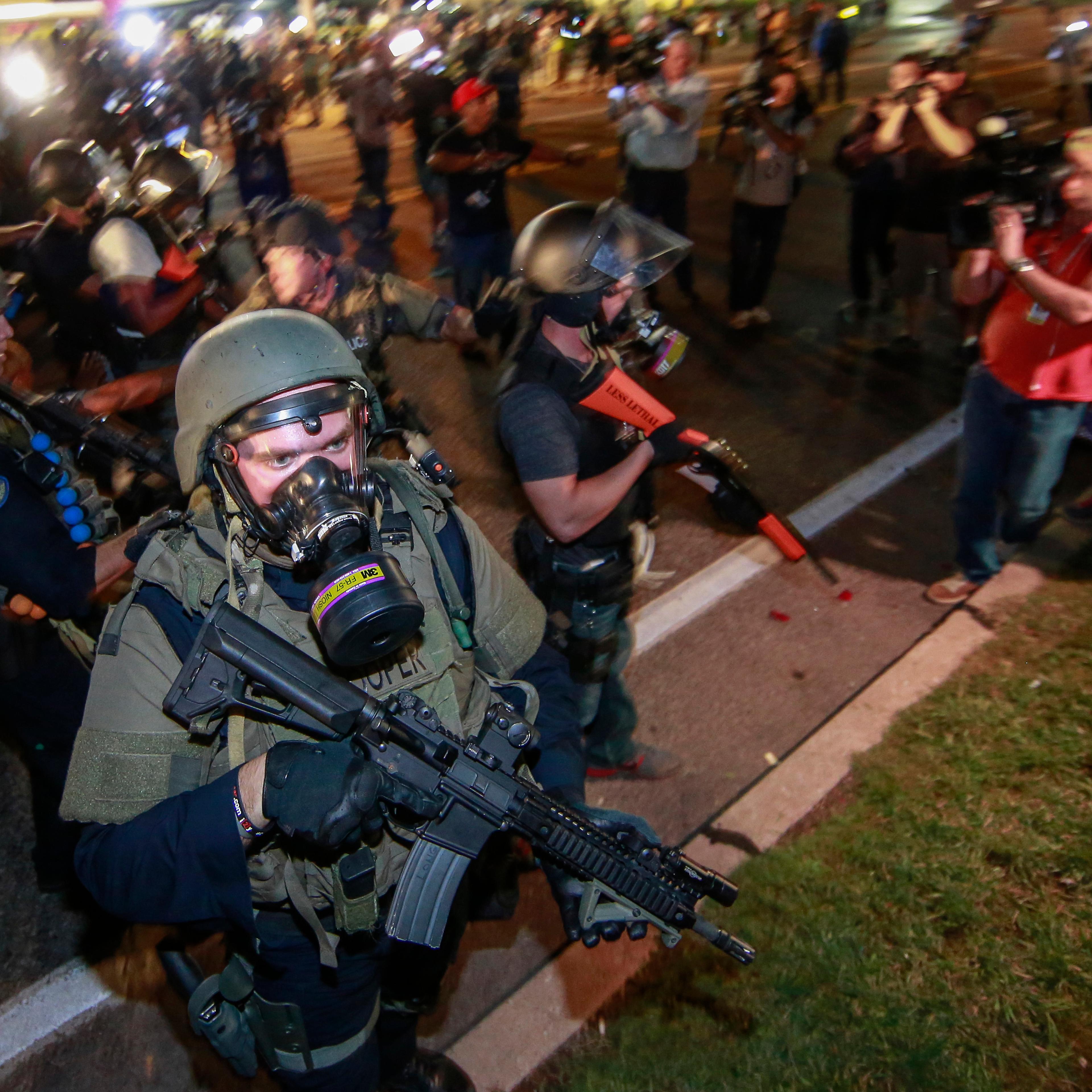Protest in Ferguson over Michael Brown's death