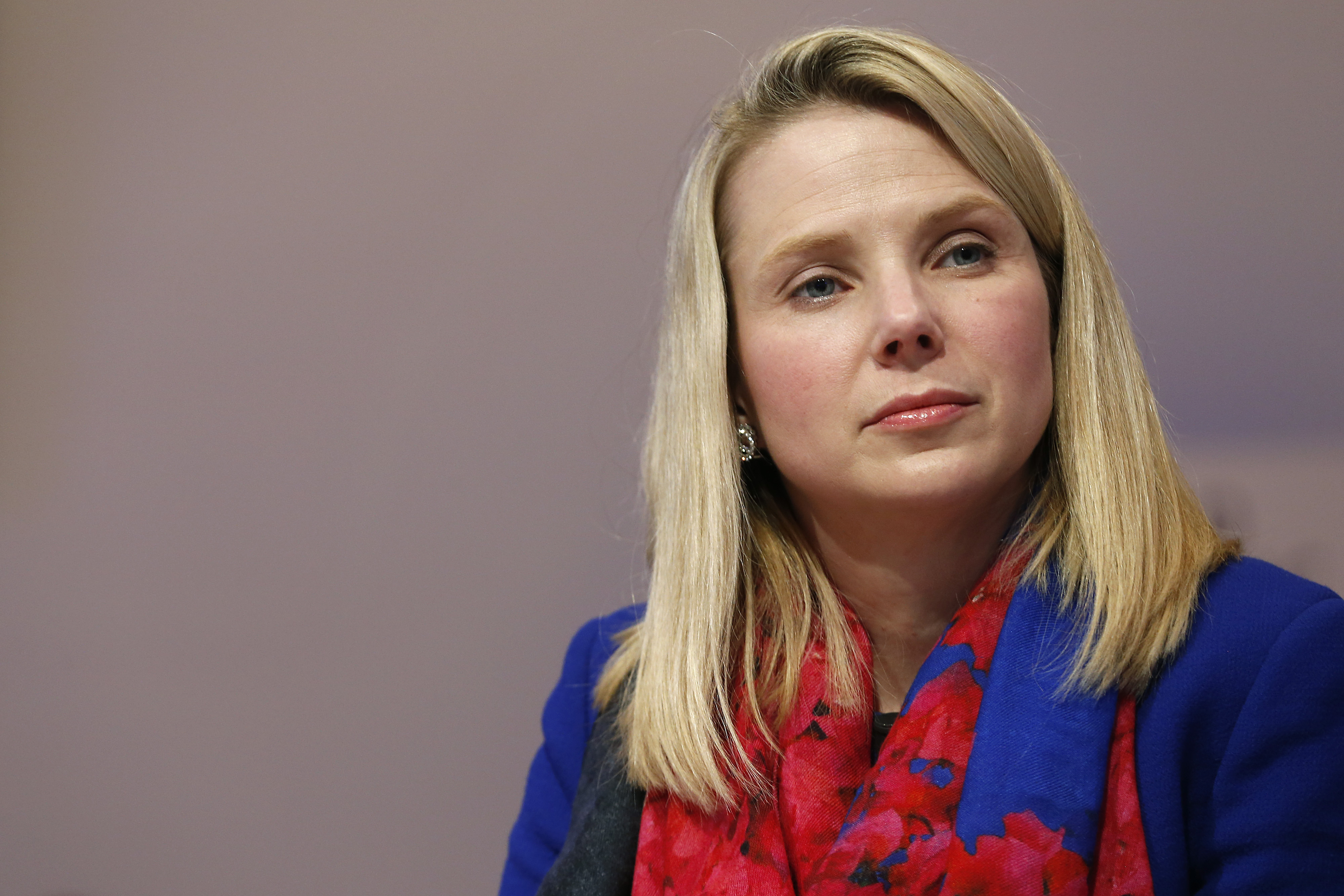 Marissa Mayer at the World Economic Forum (WEF) in Davos, Switzerland on Jan. 22, 2015.