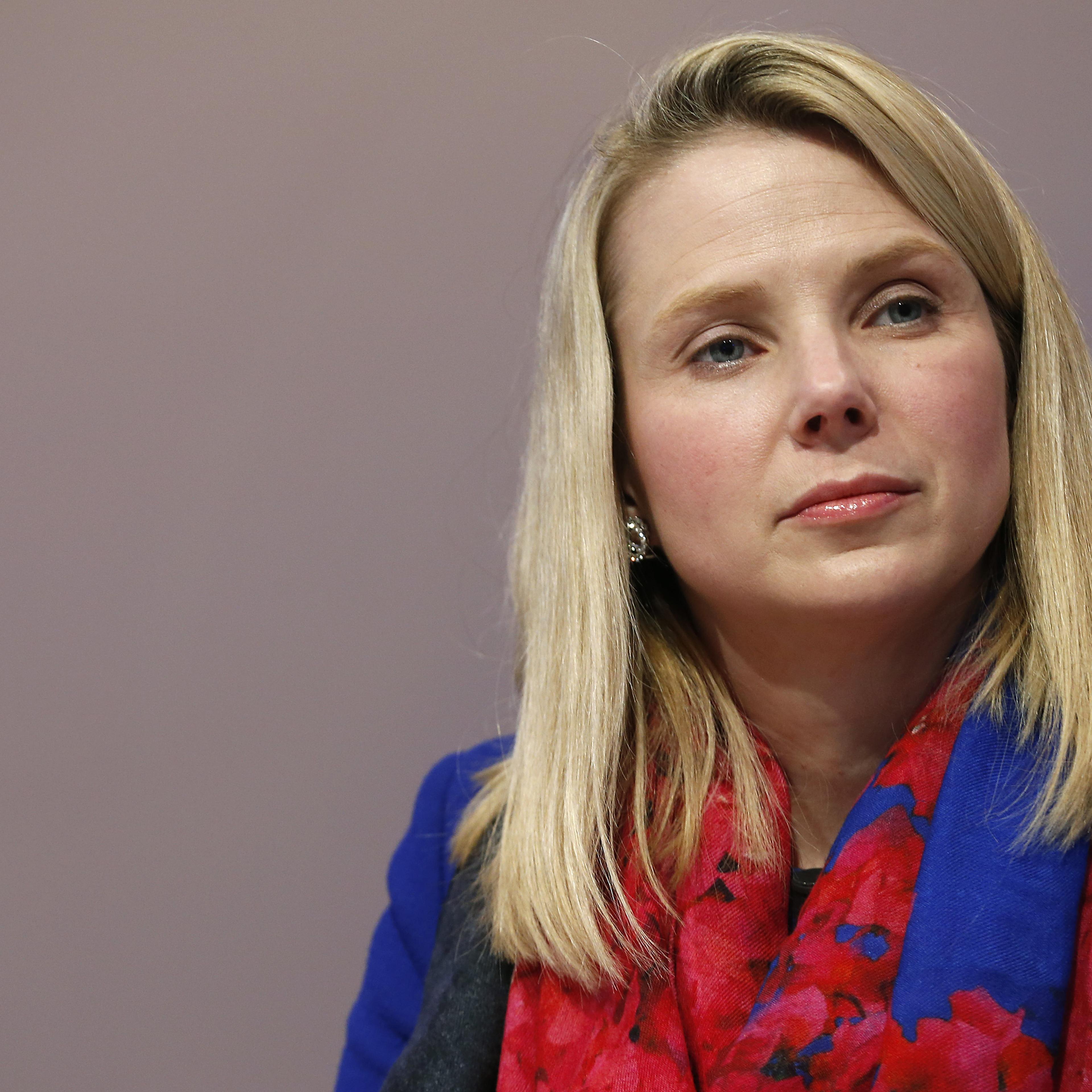 Marissa Mayer at the World Economic Forum (WEF) in Davos, Switzerland on Jan. 22, 2015.