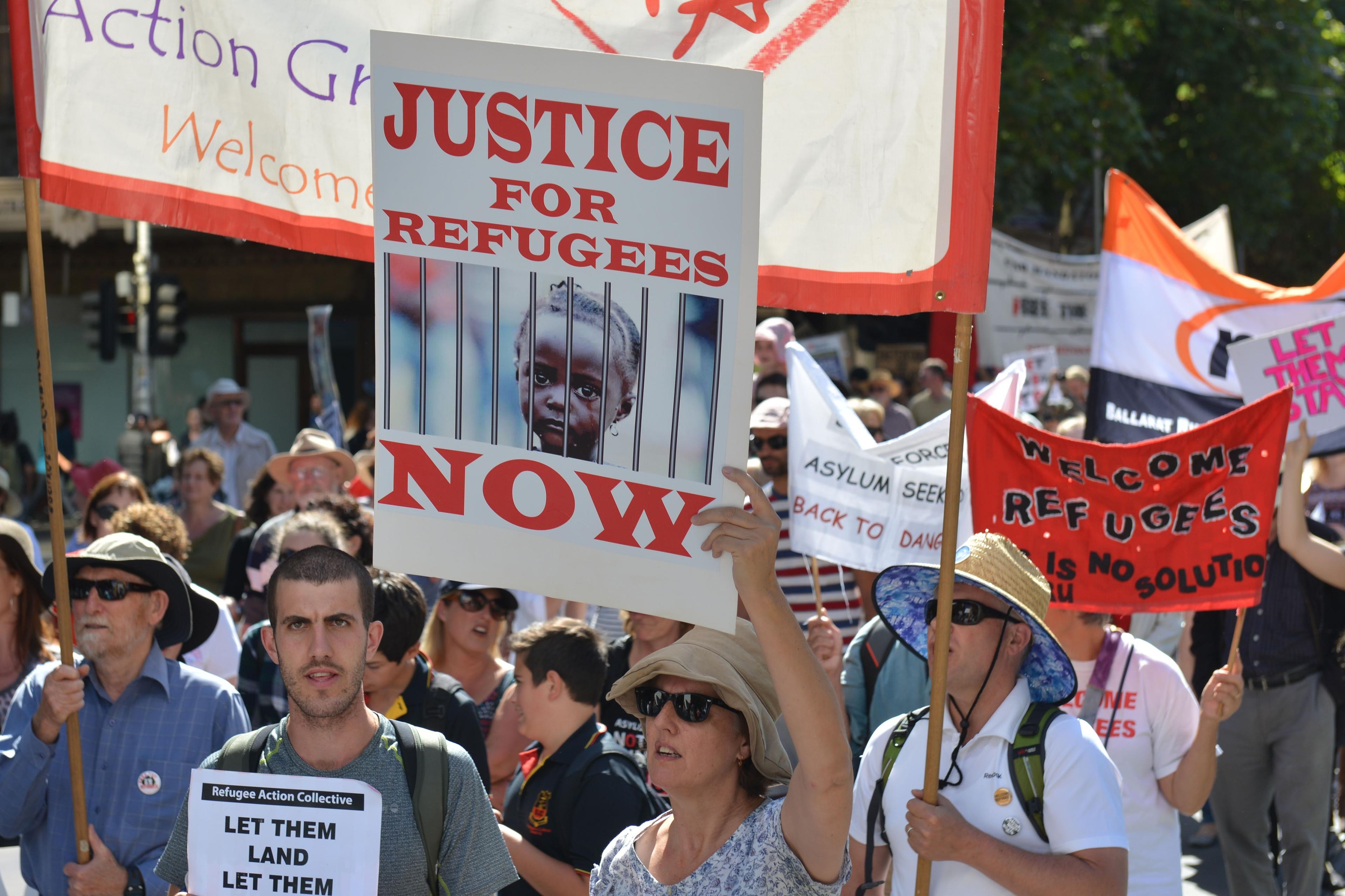 Australians stage 'Justice for Refugees' protest