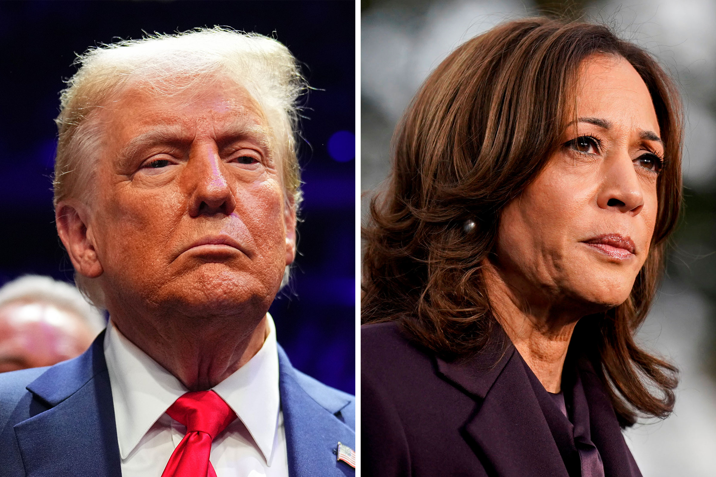 President-elect Donald Trump; Vice President Kamala Harris