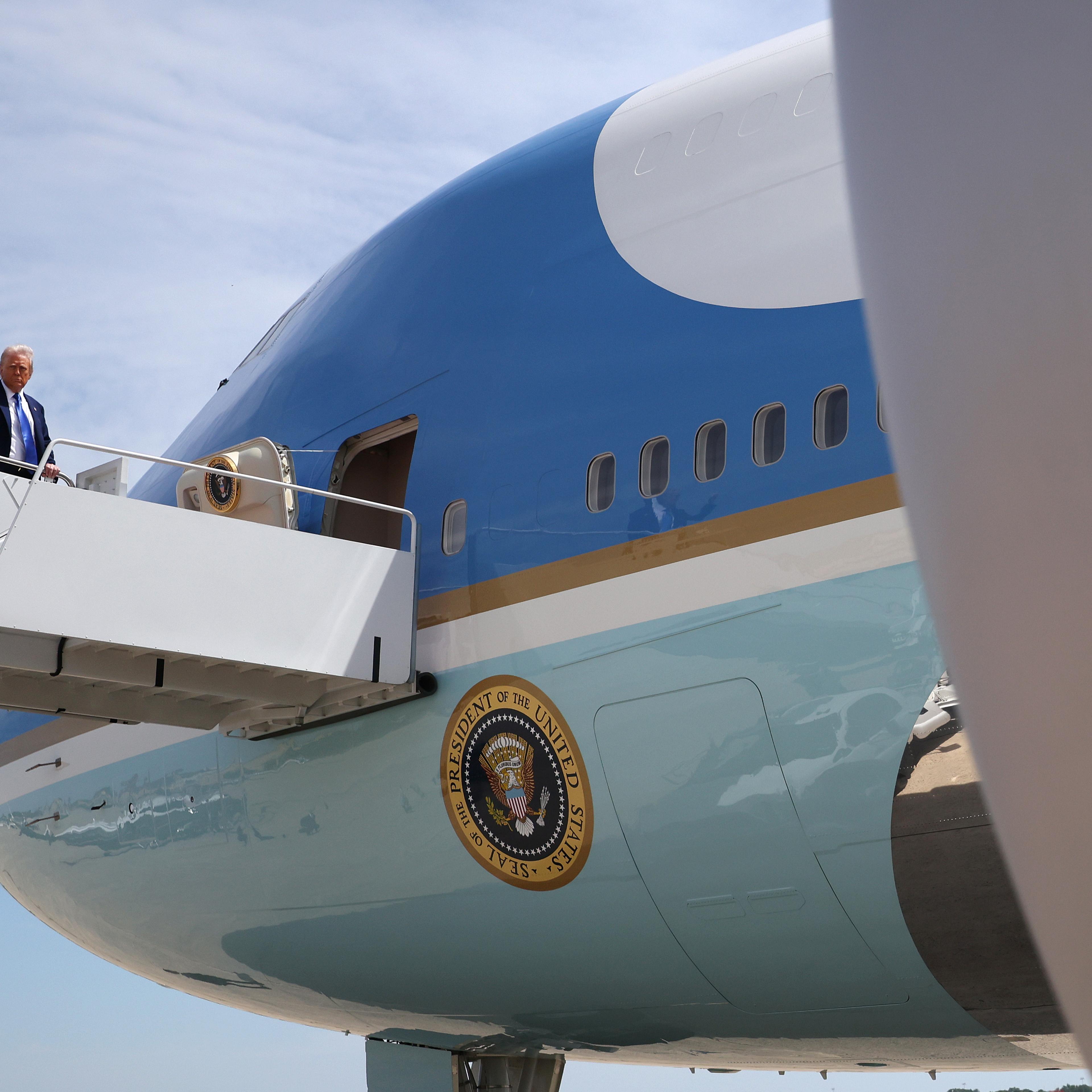 President Trump Departs Joint Base Andrews To Start His Middle East Trip