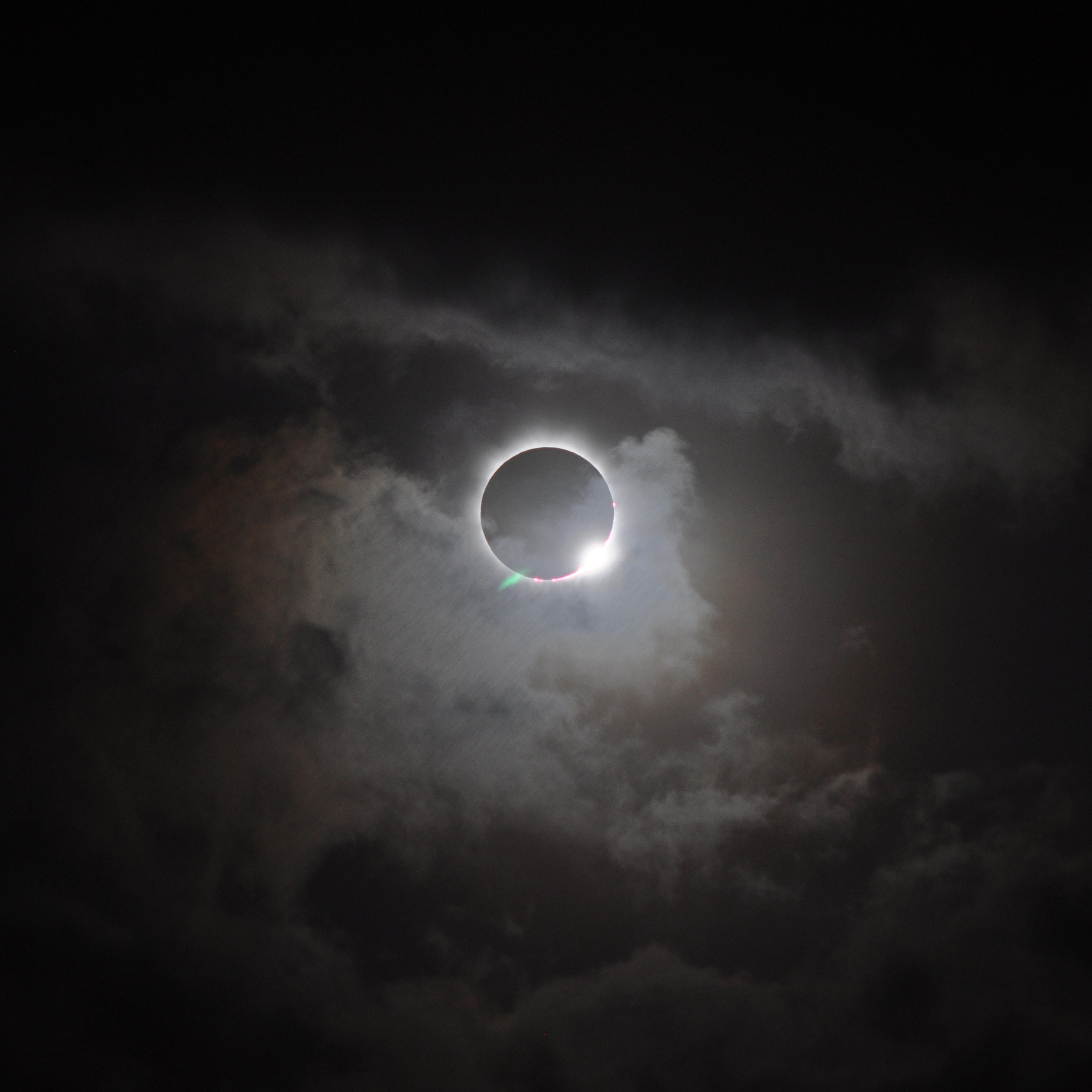 This total solar eclipse was visible from the northern tip of Australia on Nov. 13, 2012.