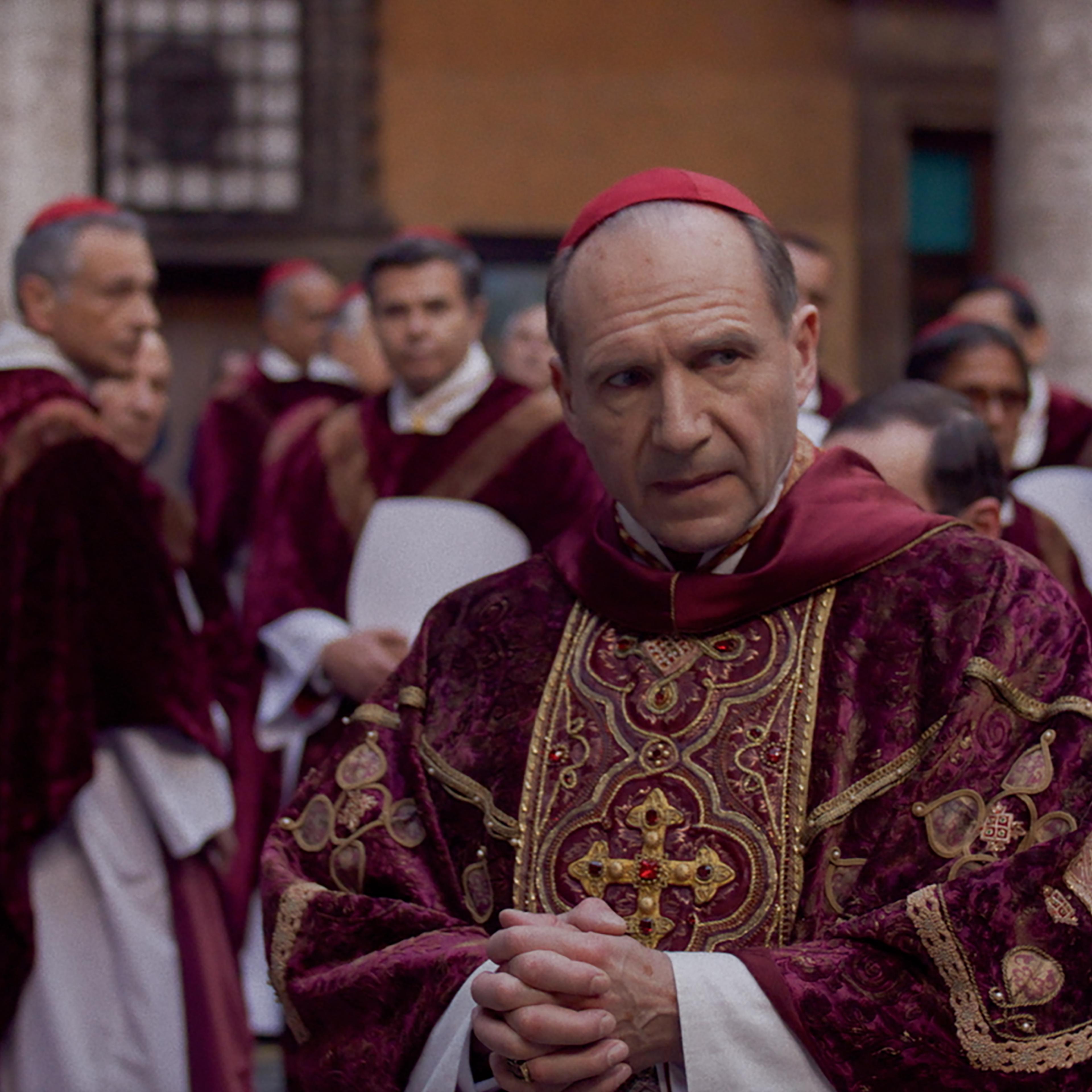 Ralph Fiennes as Cardinal Lawrence in 'Conclave'