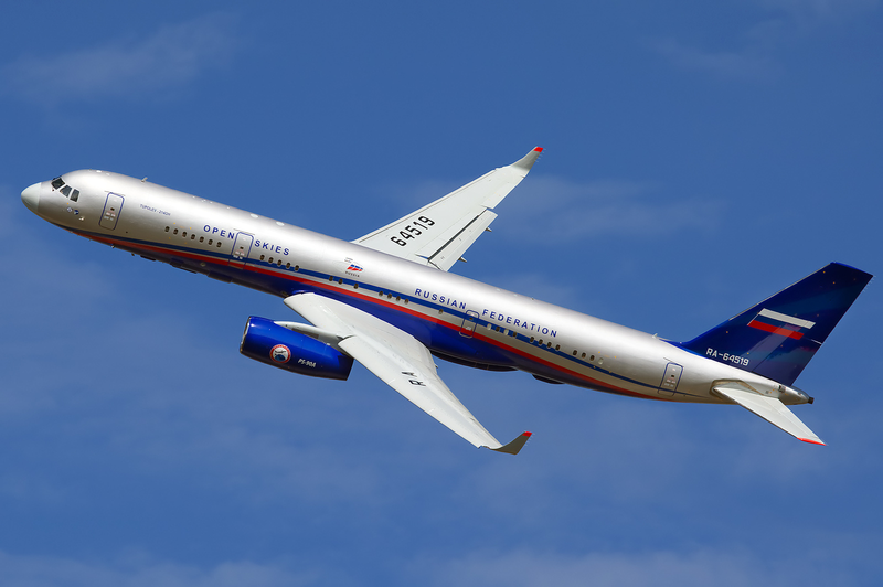 Russia's new Tu-214 reconnaissance aircraft.