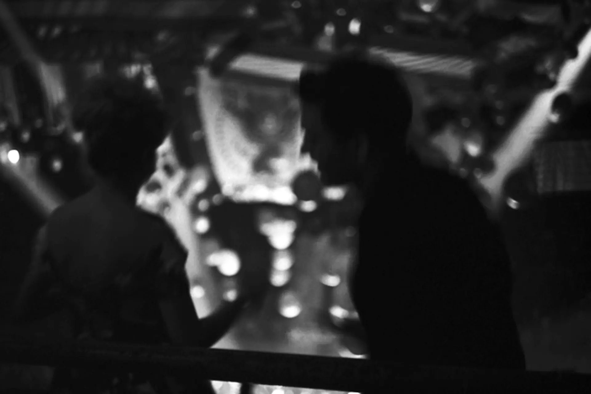 A couple high above the action at Madison Square Garden during a "Birthday Salute" to President Kennedy, New York, May 19, 1962.