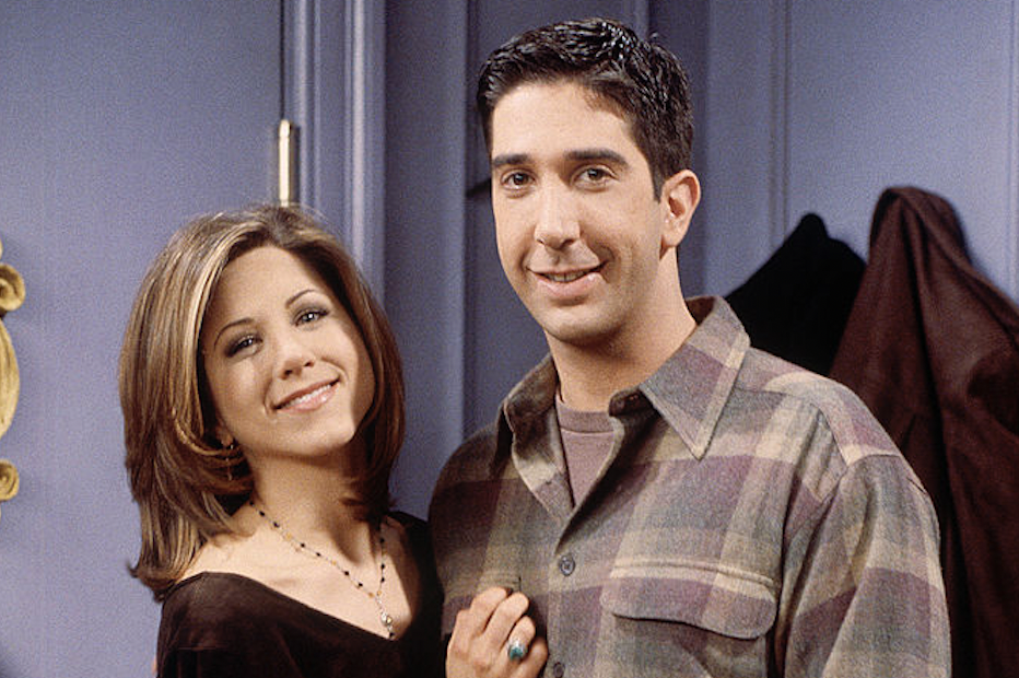 Super Bowl 2024 Reunion: Jennifer Aniston and David Schwimmer, seen here on the set of Friends in 1996, have joined forces for an Uber Eats ad.
