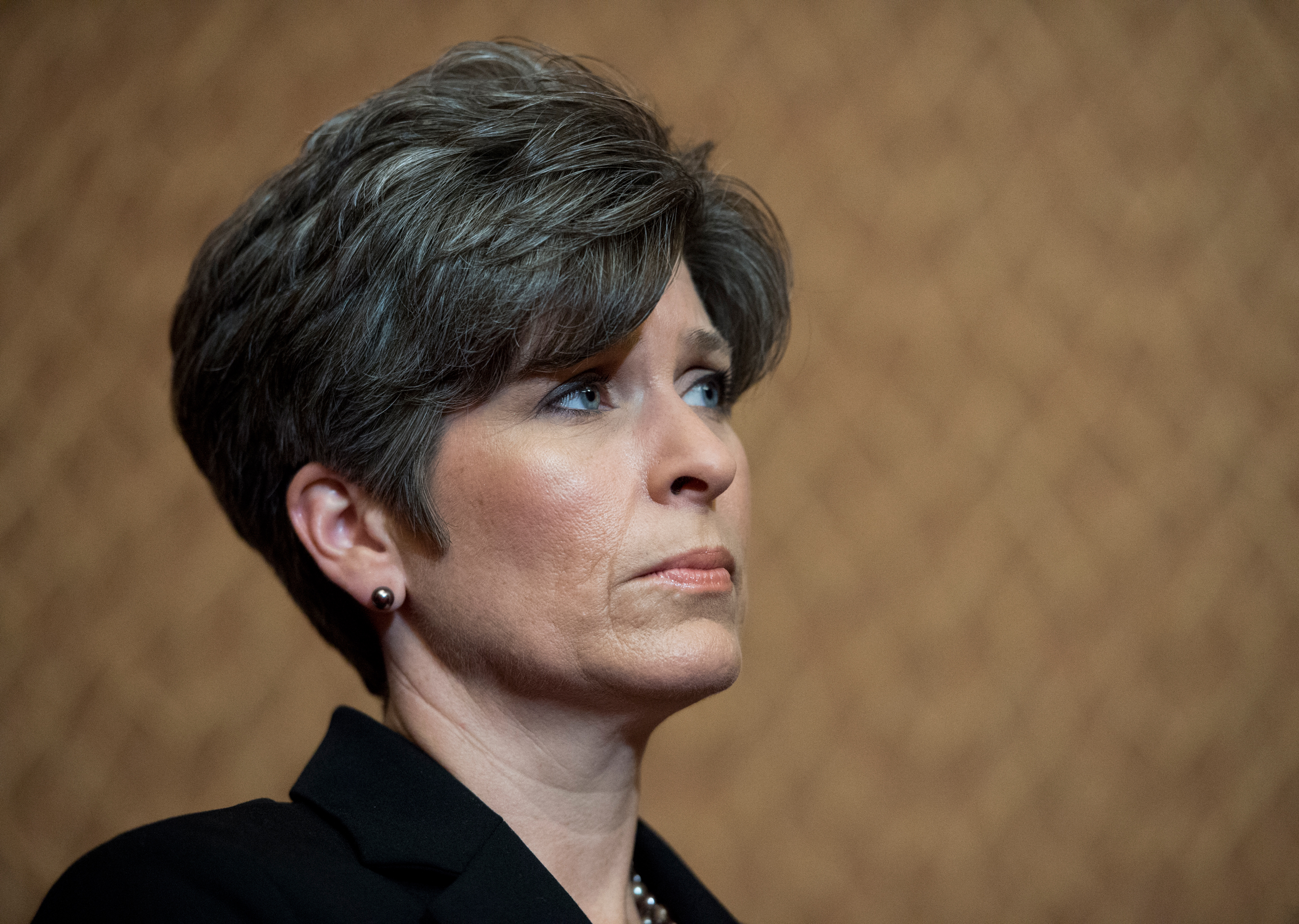 UNITED STATES - APRIL 26: Sen. Joni Ernst (R-IA) participates in the news conference with survivors of sexual assault to urge the Senate to pass the Campus Accountability and Safety Act on Tuesday, April 26, 2016. (Photo By Bill Clark/CQ Roll Call) (CQ R