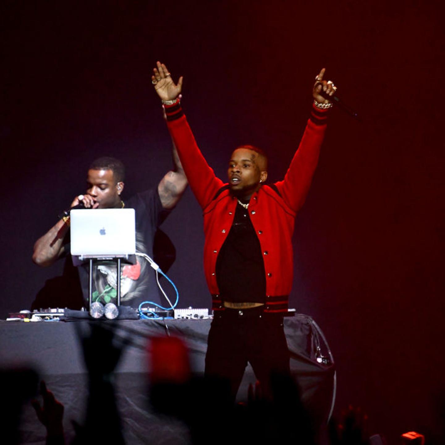 Rapper Tory Lanez performs onstage during the final night of the 2019 IndiGOAT tour at Honda Center on October 19, 2019 in Anaheim, California.