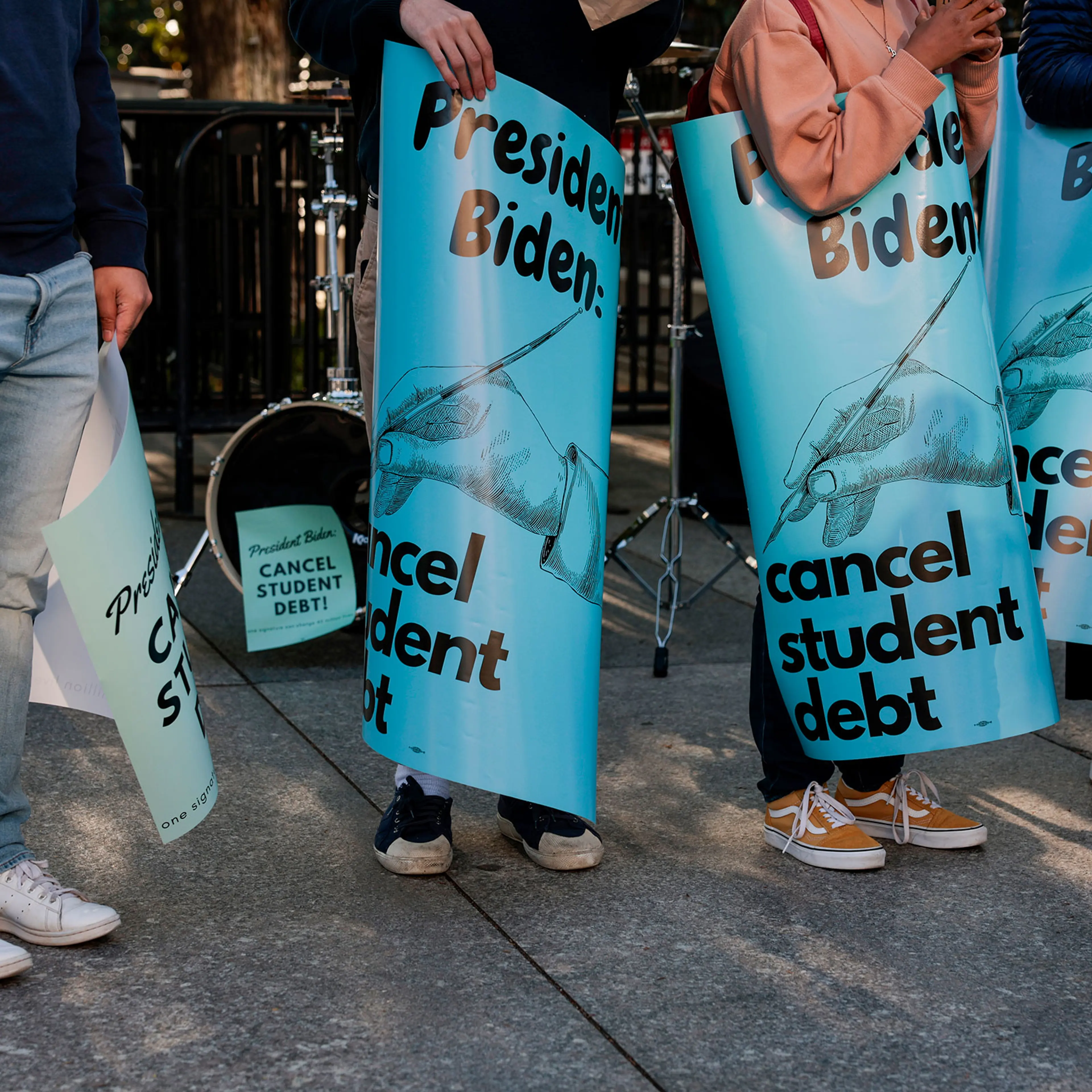 Students And Loan Activists Rally For The Cancellation Of Student Debt