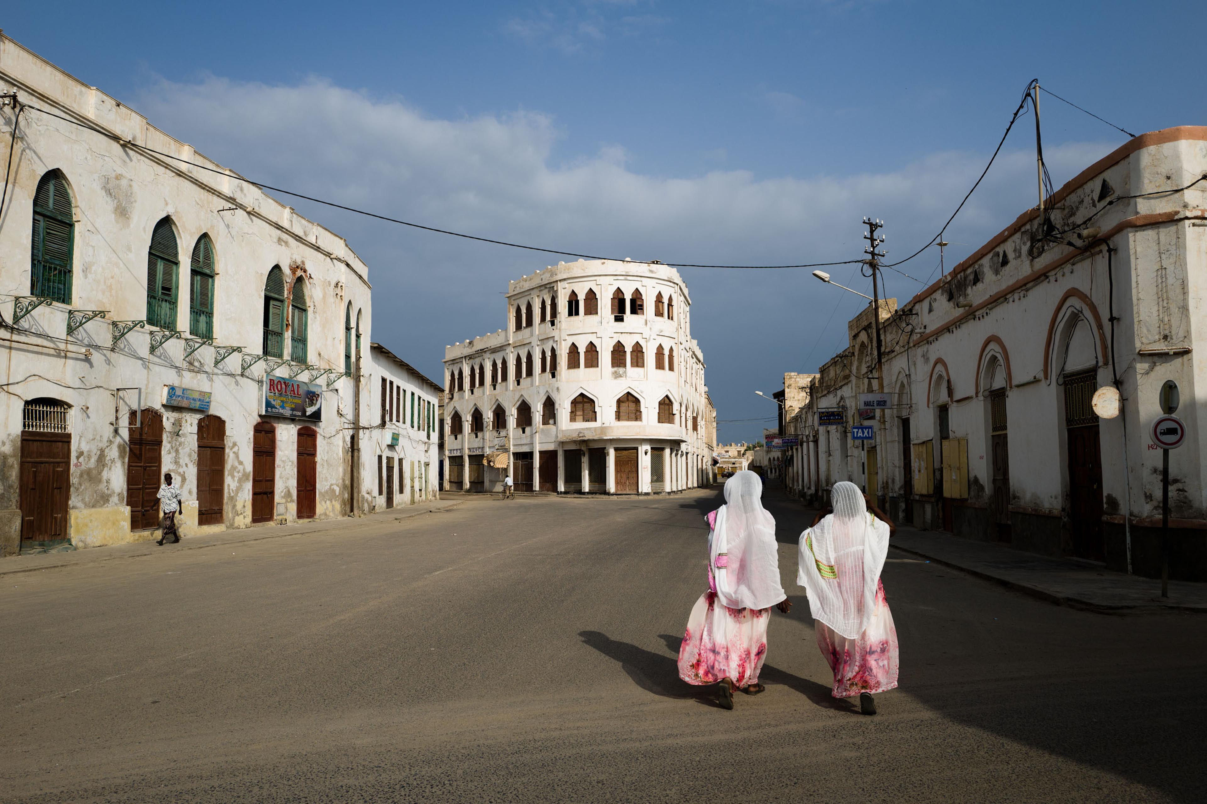 The Hotel Torino, in the old section of the city of Massawa.