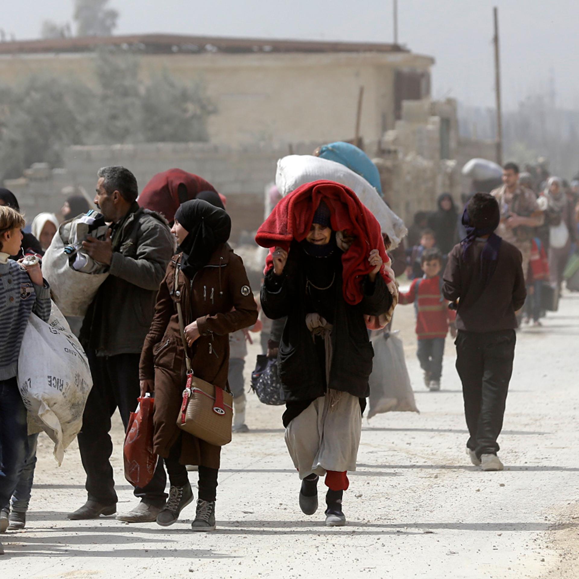 SYRIA-CONFLICT-GHOUTA-FLEE
